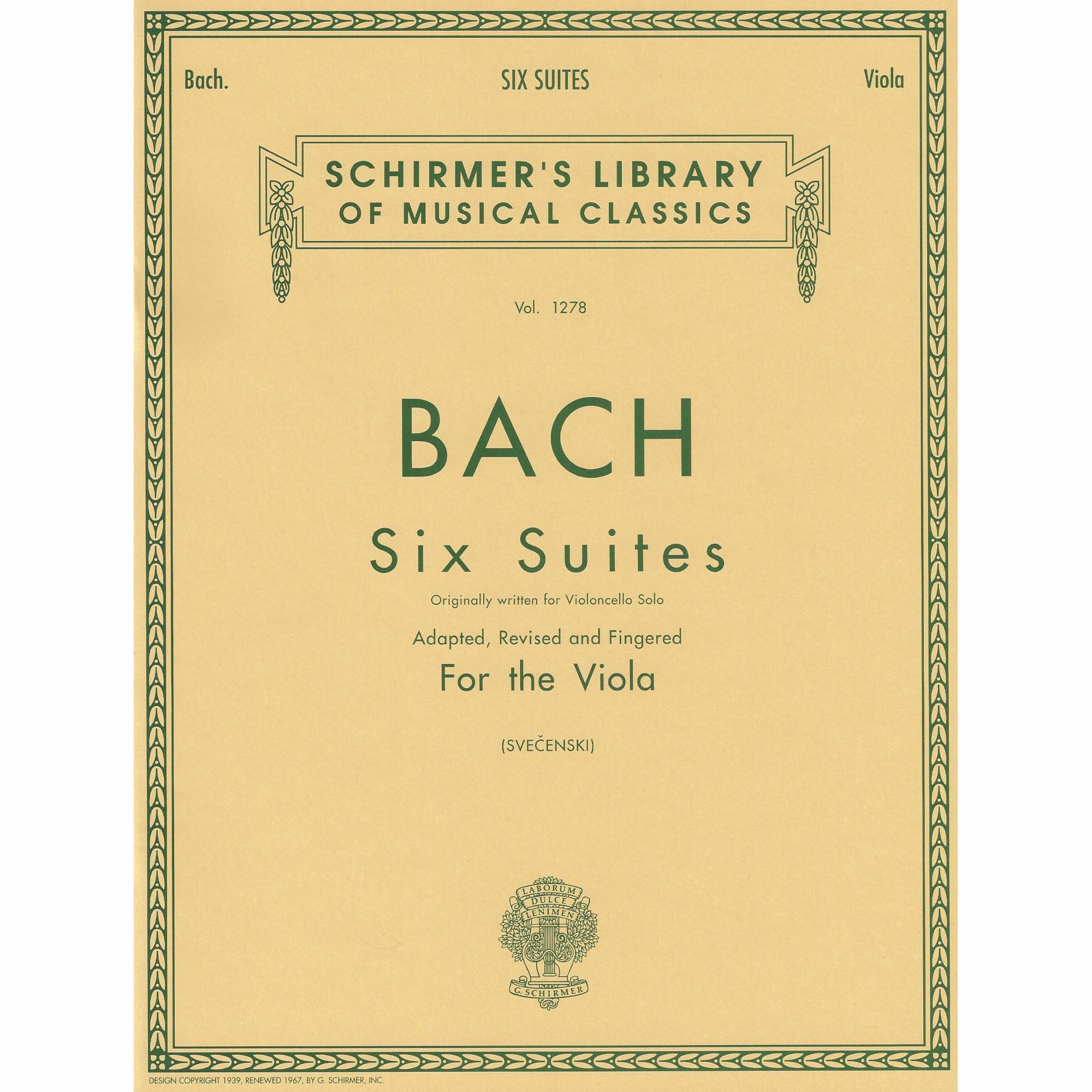Bach -- Six Suites for Solo Viola
