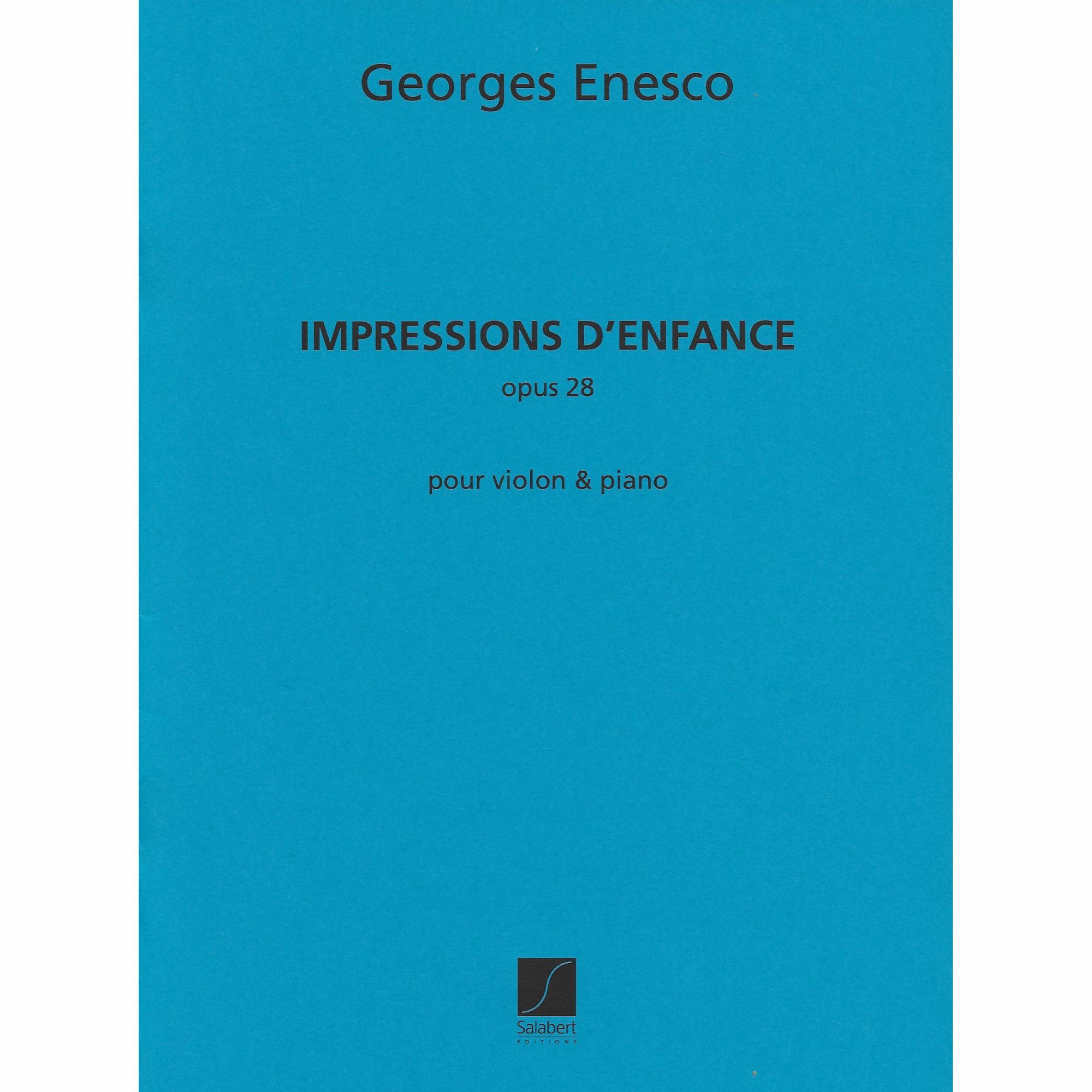 Enescu -- Impressions d'enfance, Op. 28 for Violin and Piano
