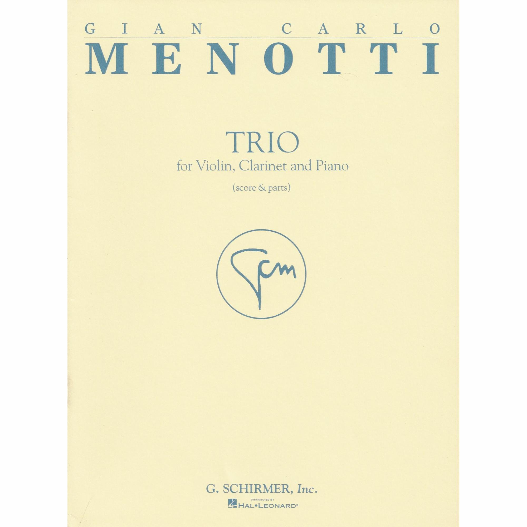 Menotti - Trio for Violin, Clarinet and Piano