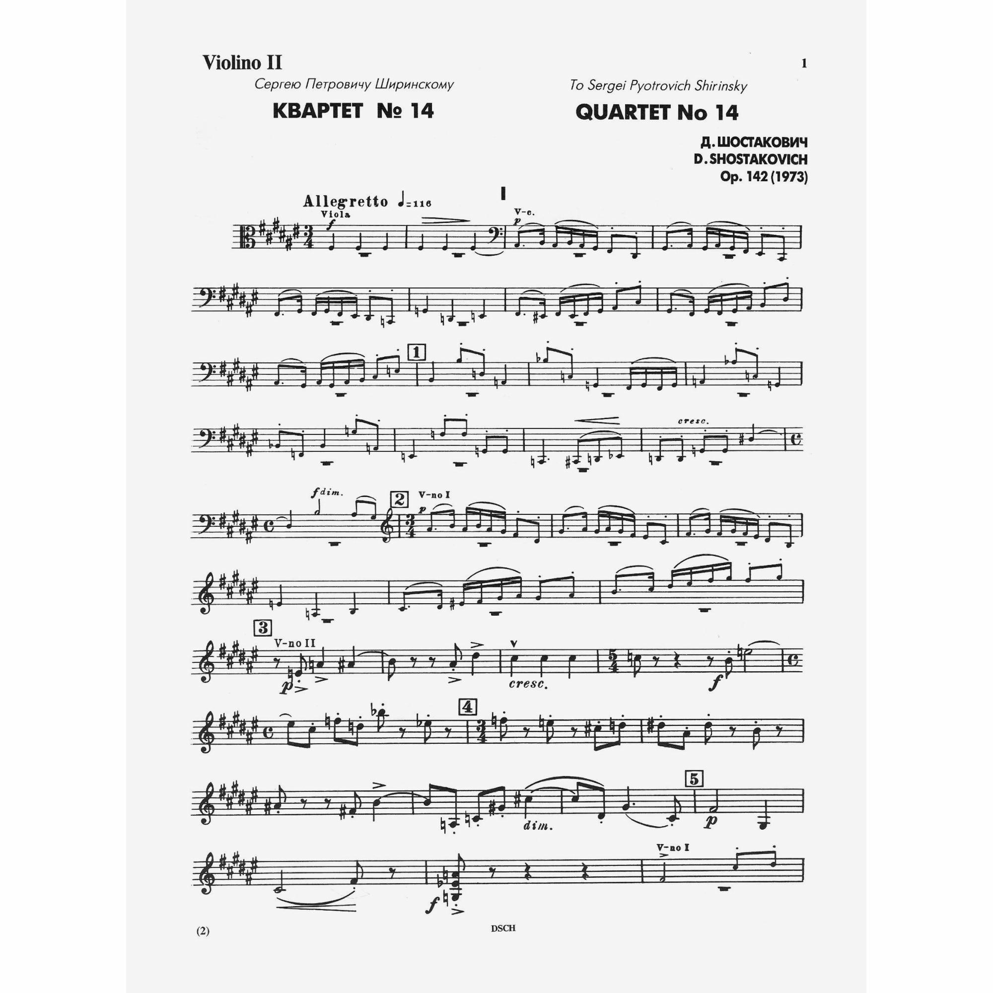 Sample: Violin II (Pg. 2)