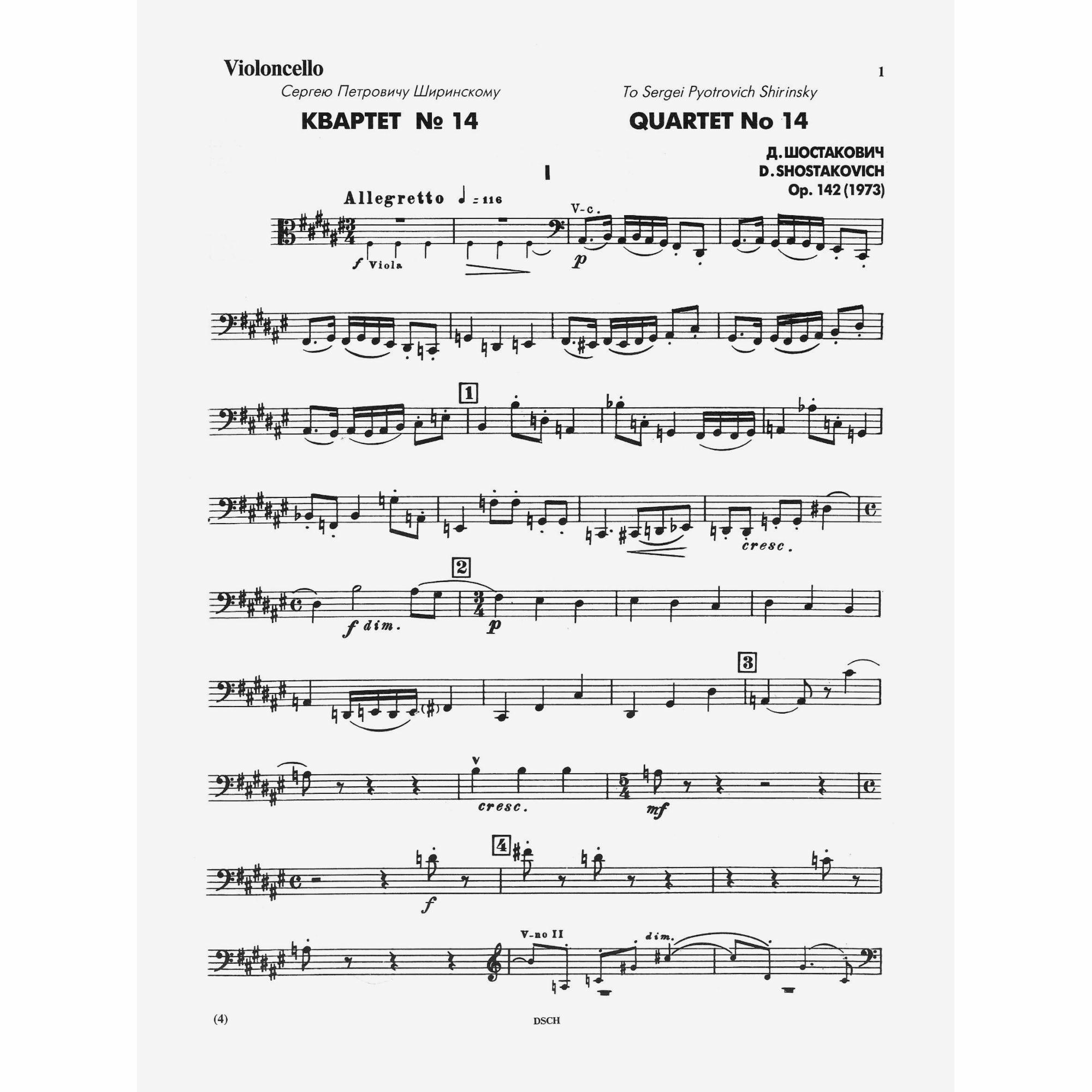 Sample: Cello (Pg. 1)