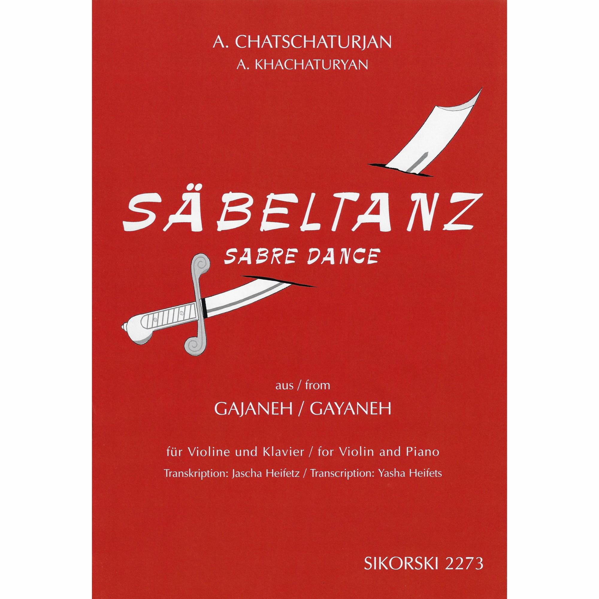 Khachaturian -- Sabre Dance for Violin and Piano