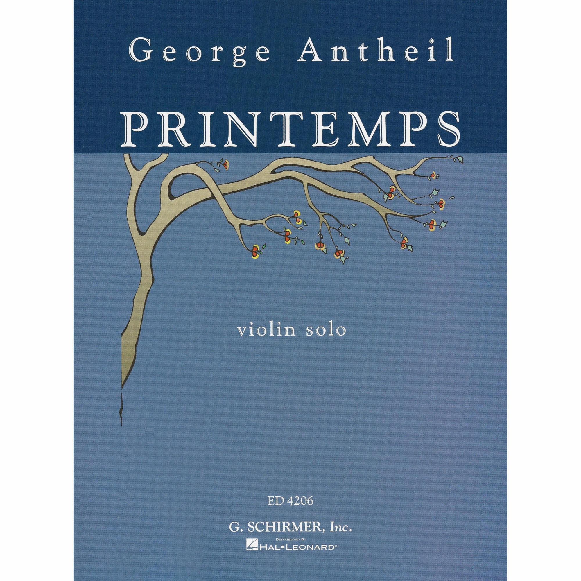 Antheil -- Printemps for Solo Violin