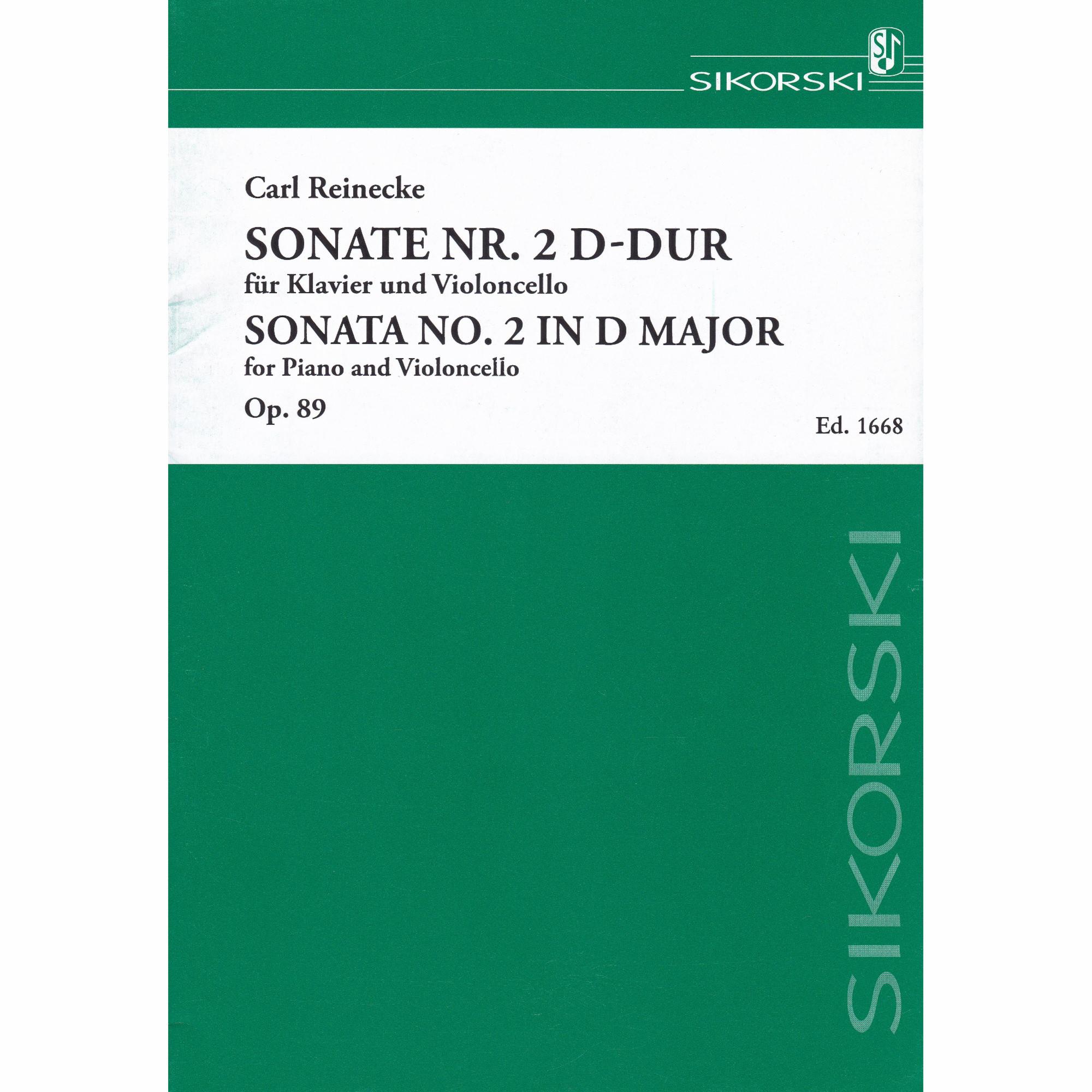 Cello Sonata No. 2 in D Major, Op. 89