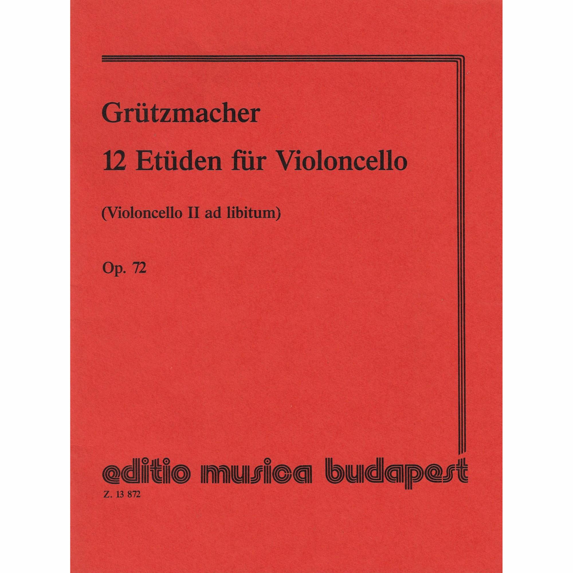 Gruetzmacher -- 12 Etudes, Op. 72 for Two Cellos