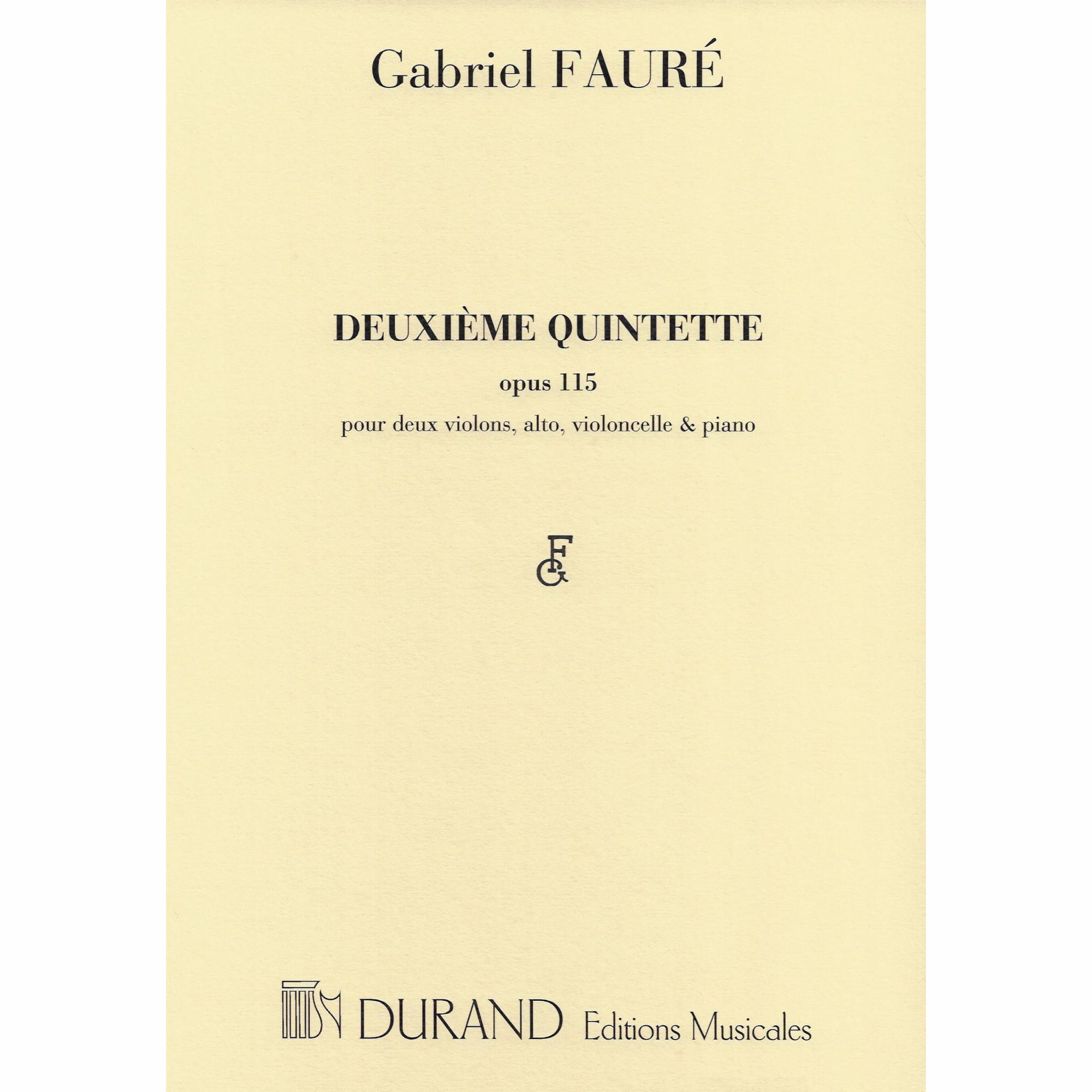 Faure -- Piano Quintet No. 2 in C Minor, Op. 115