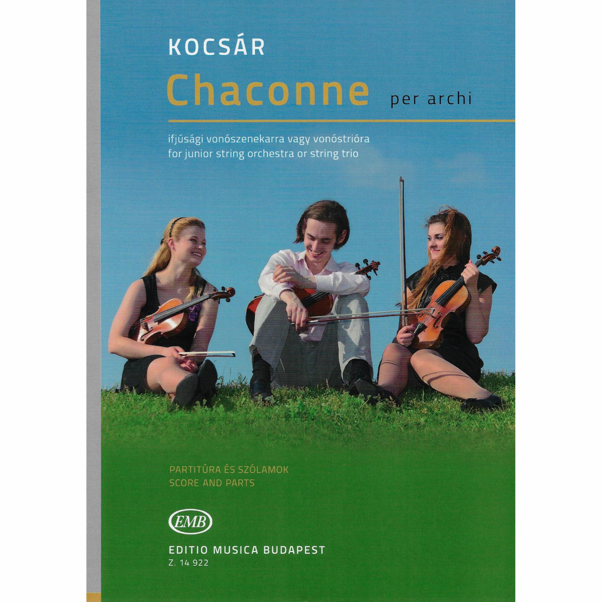 Kocsar -- Chaconne for String Trio