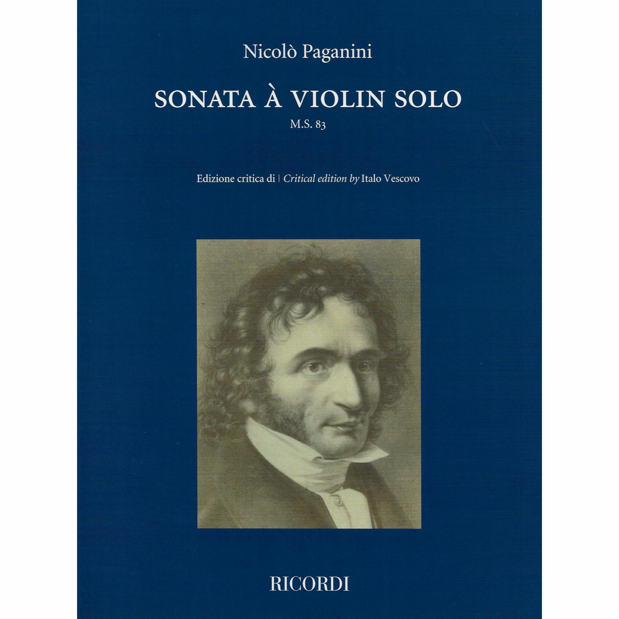 Paganini -- Sonata a Violin Solo, M.S. 83