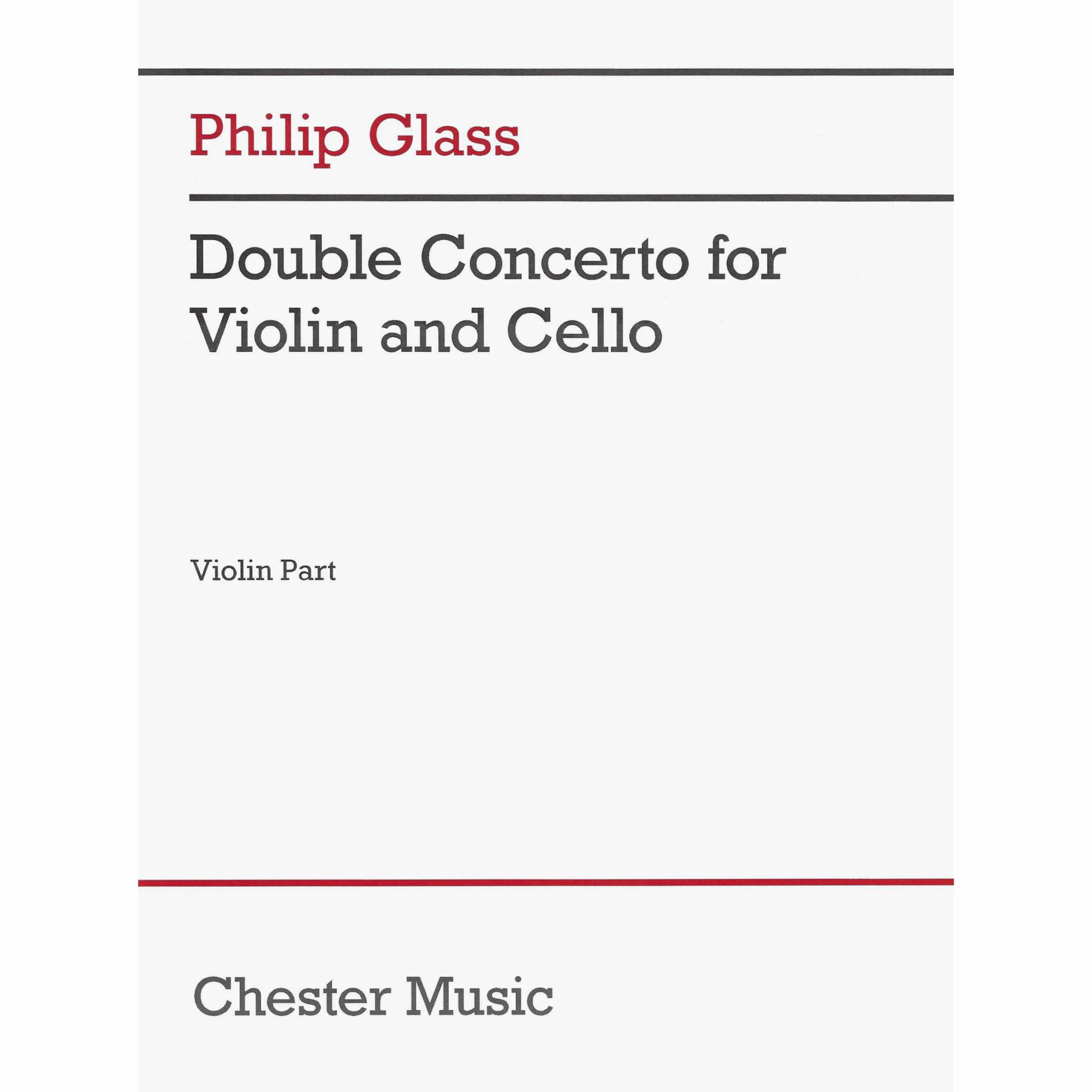 Glass -- Double Concerto for Violin and Cello