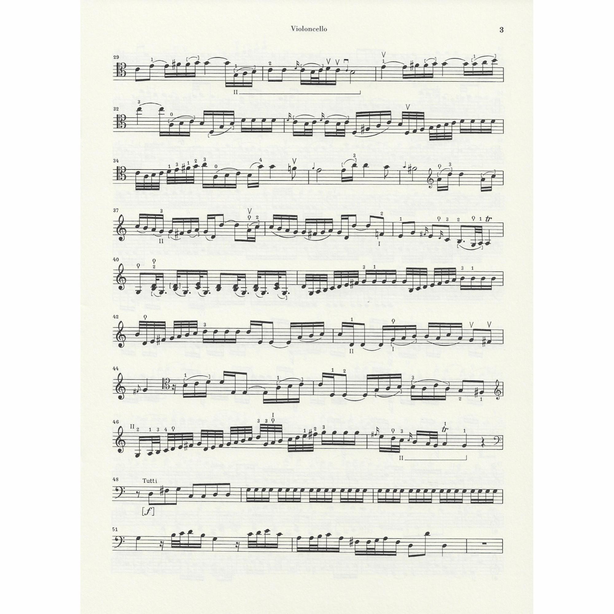 Sample: Marked Cello Part (Pg. 2)