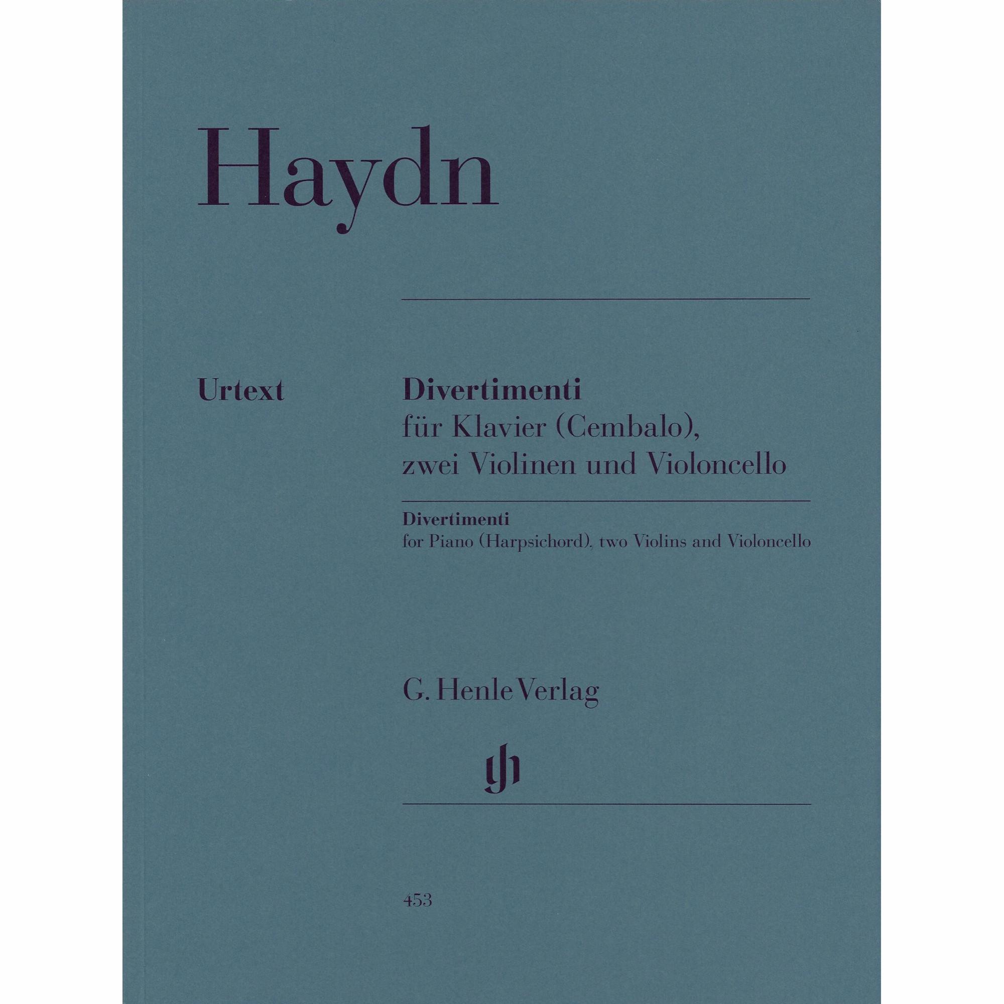 Haydn -- Divertimenti for Two Violins, Cello & Piano