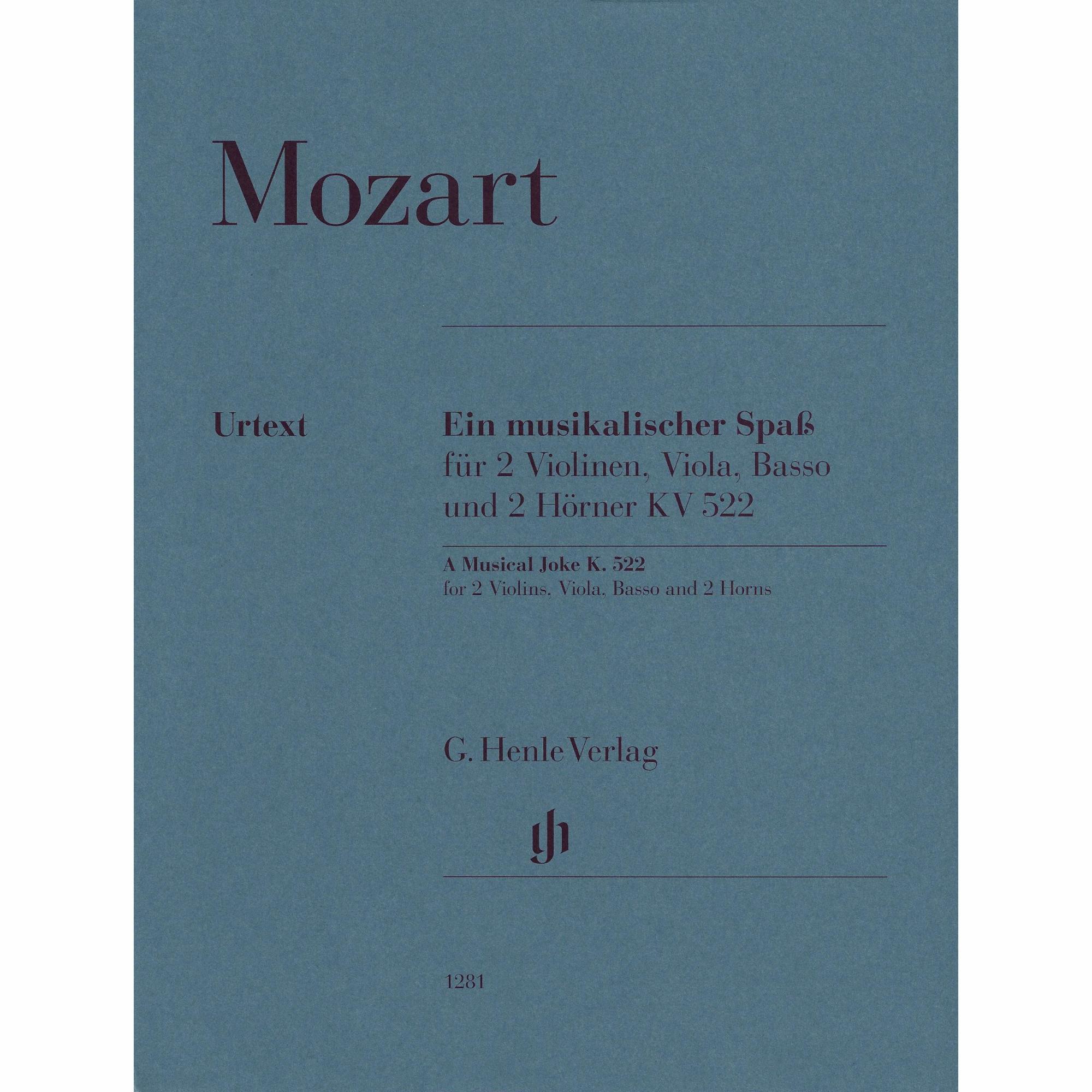 Mozart -- A Musical Joke, K. 522 for Mixed Sextet