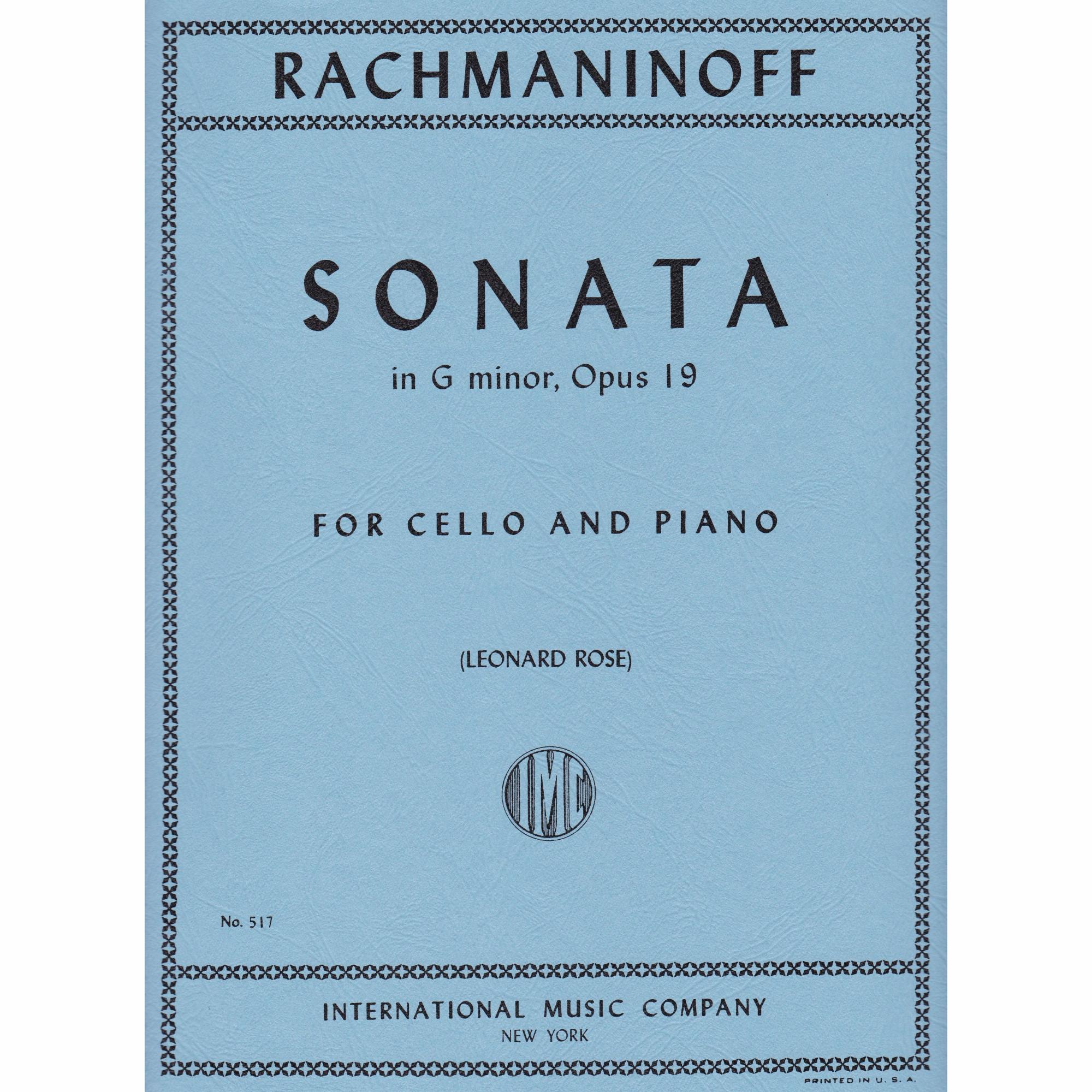 Cello Sonata in G Minor, Op. 19