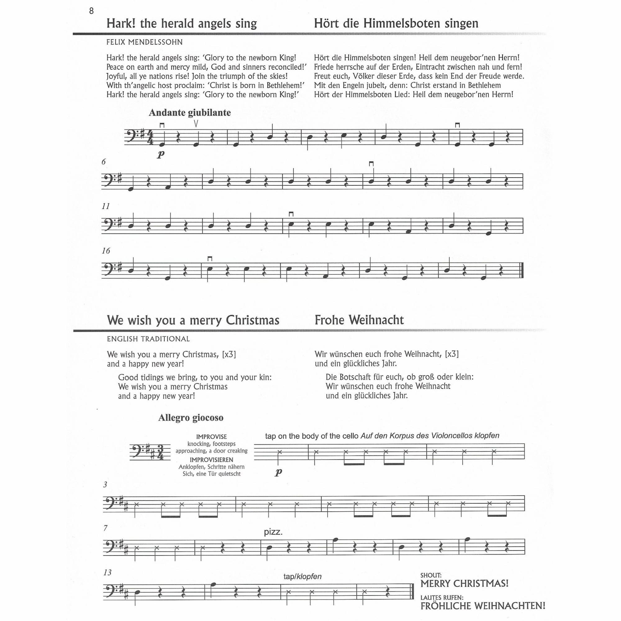 Sample: Beginning Cello Part (Pg. 8)