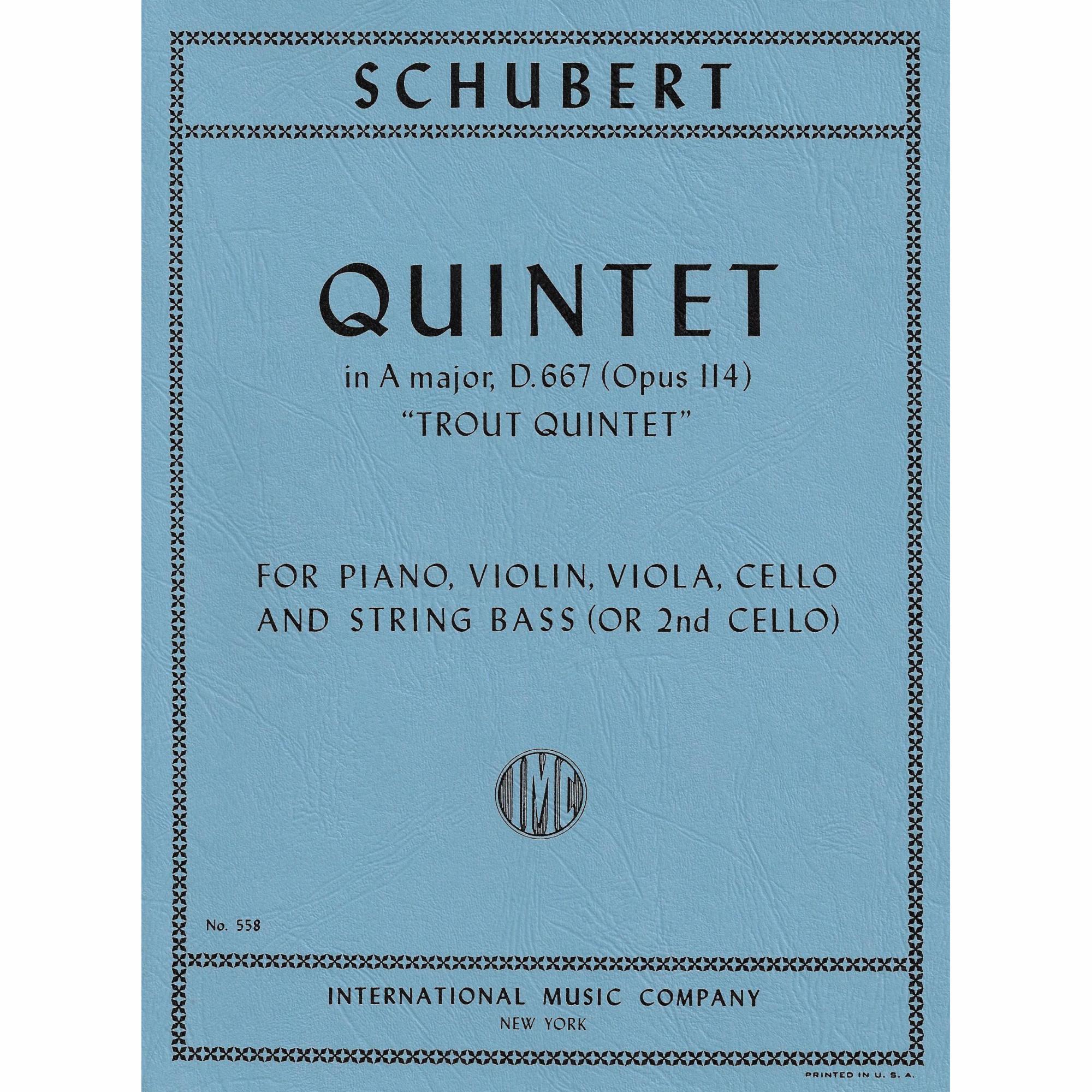 Schubert -- Piano Quintet in A Major, D. 667 (The Trout)