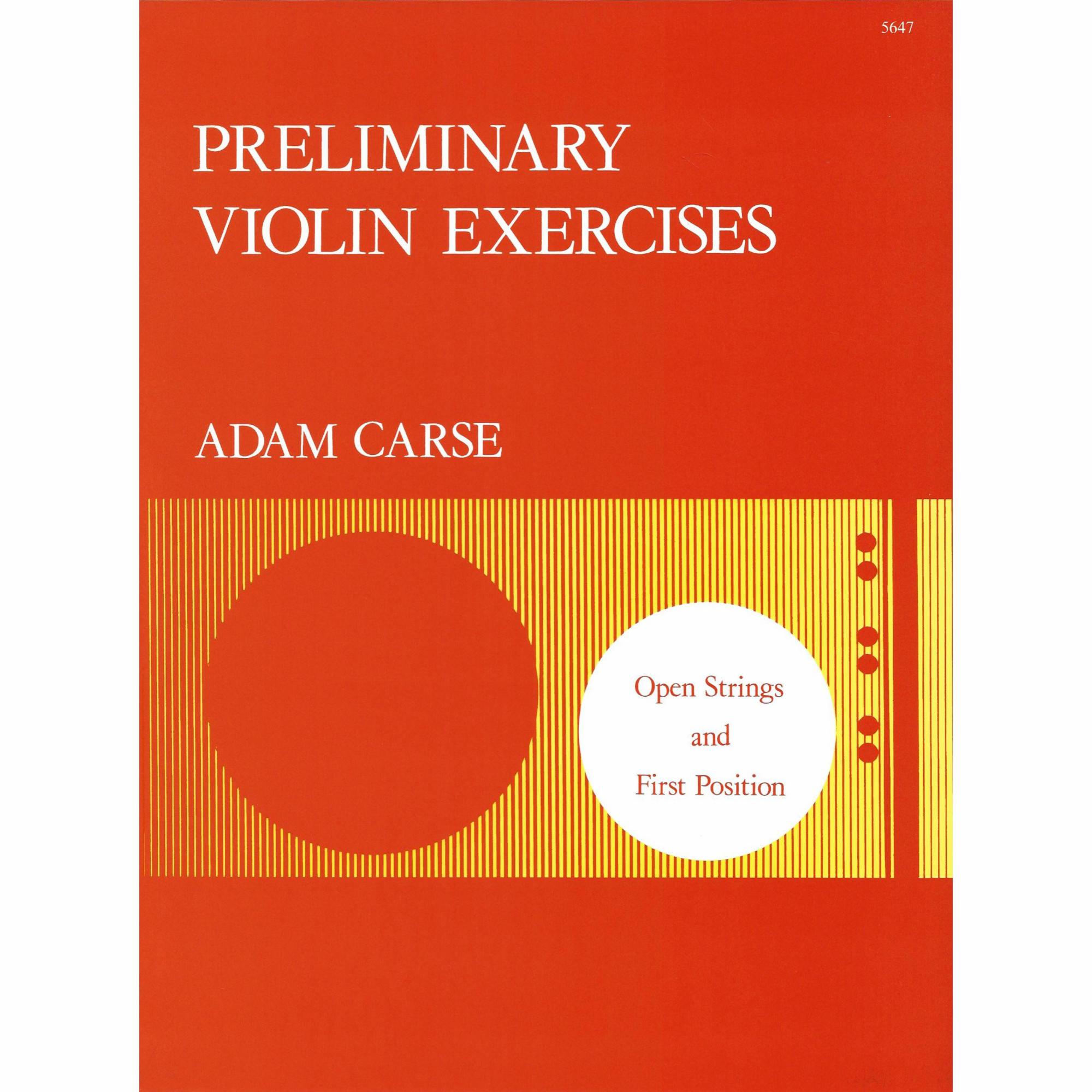 Carse -- Preliminary Violin Exercises