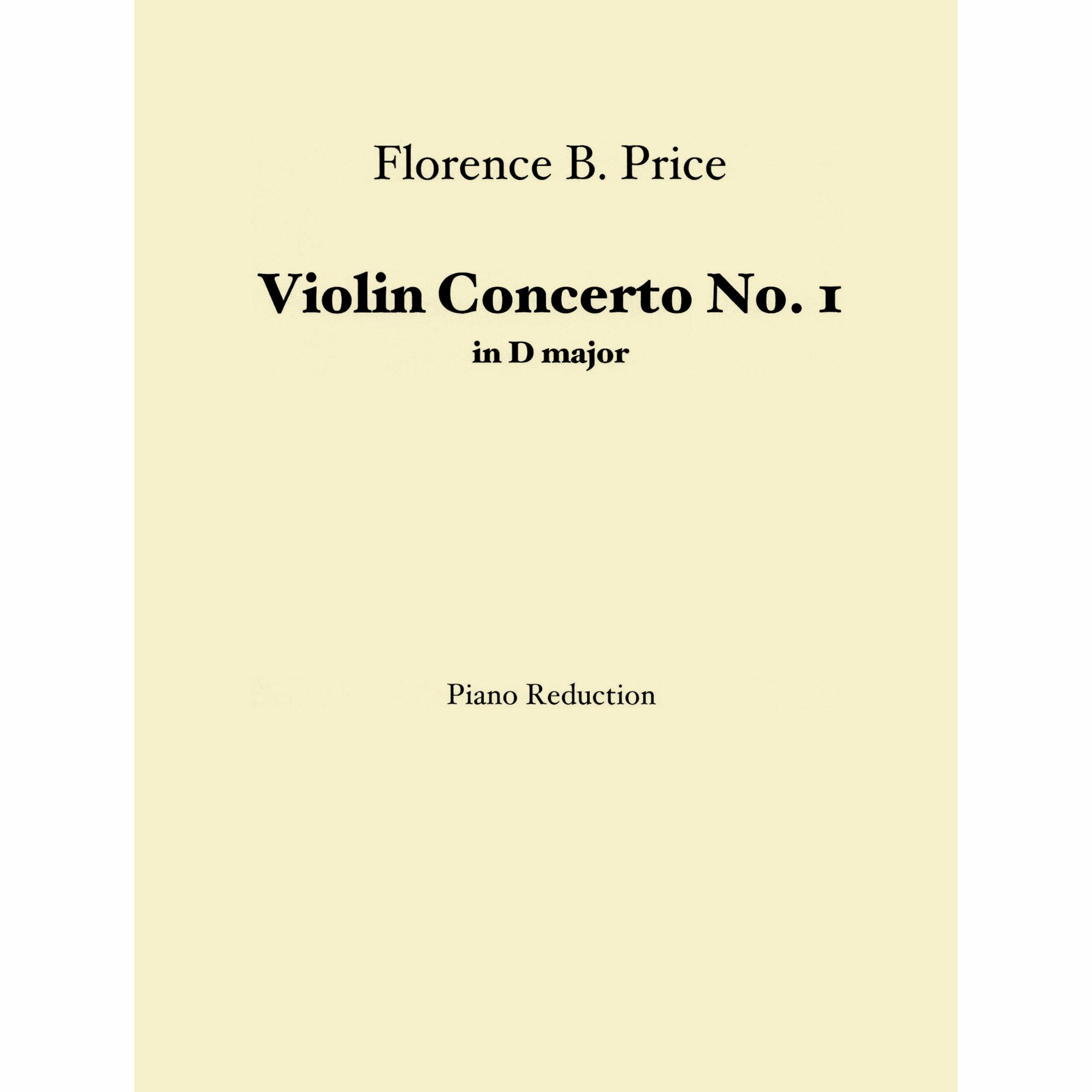 Price -- Violin Concerto No. 1 in D Major for Violin and Piano