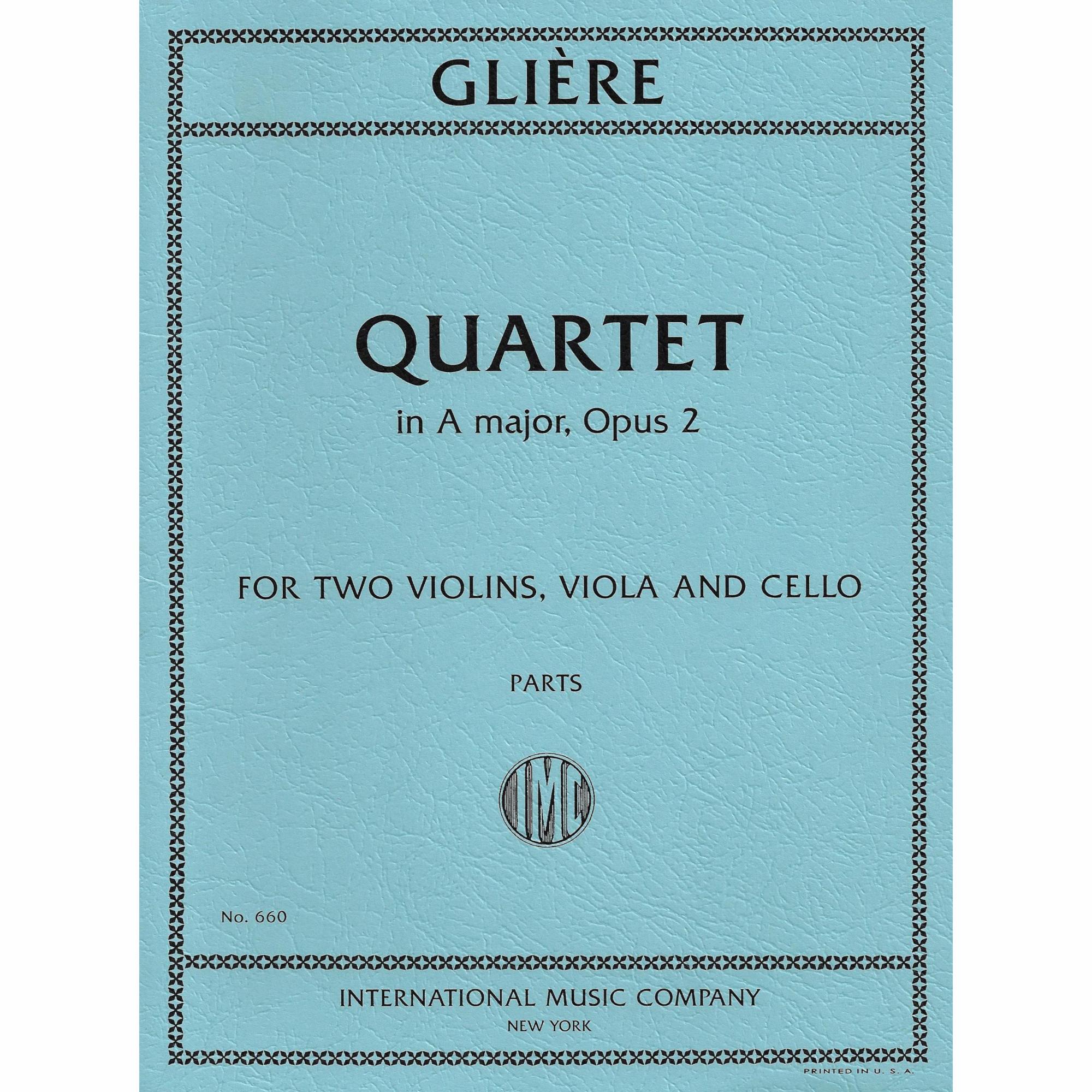 Gliere -- String Quartet in A Major, Op. 2