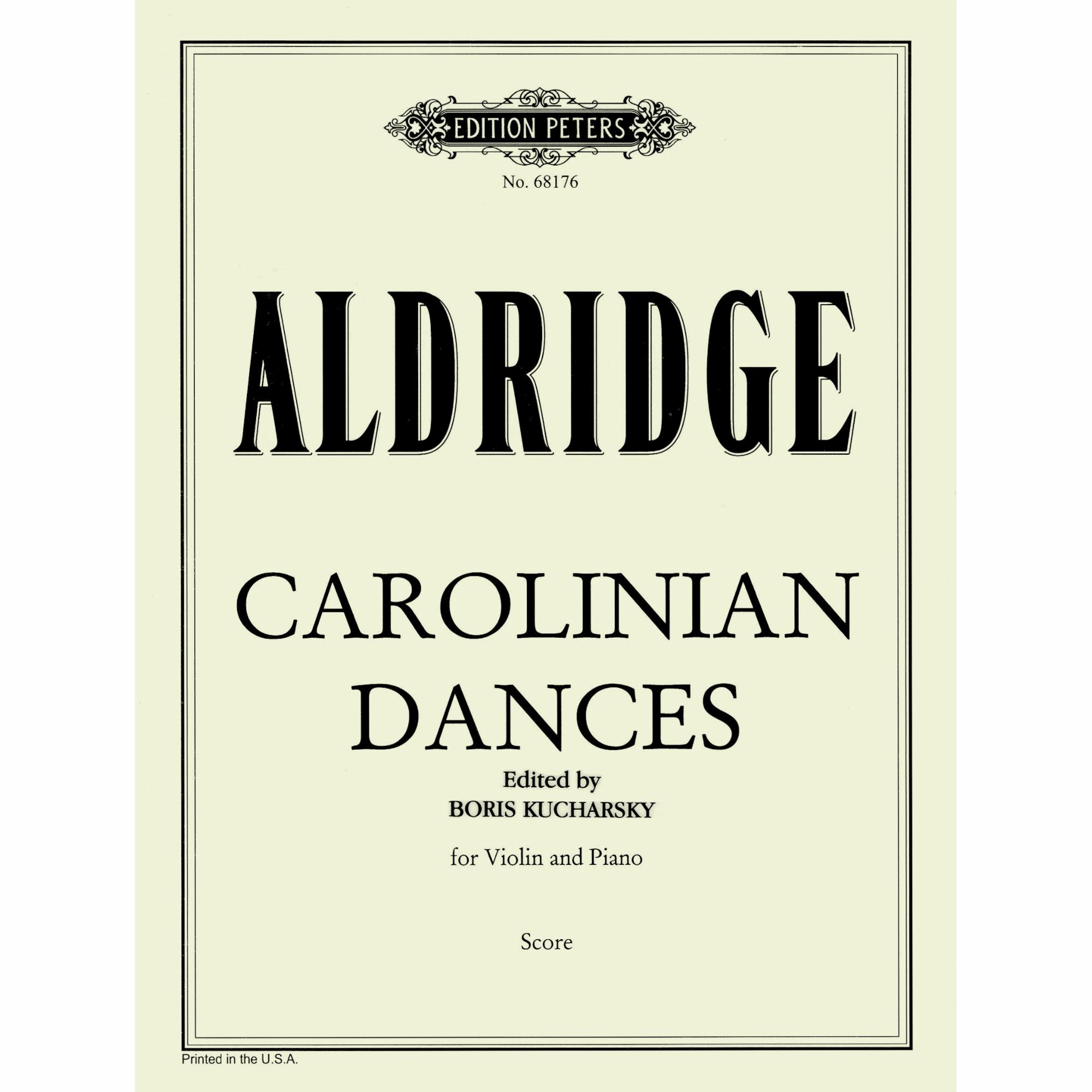 Aldridge -- Carolinian Dances for Violin and Piano