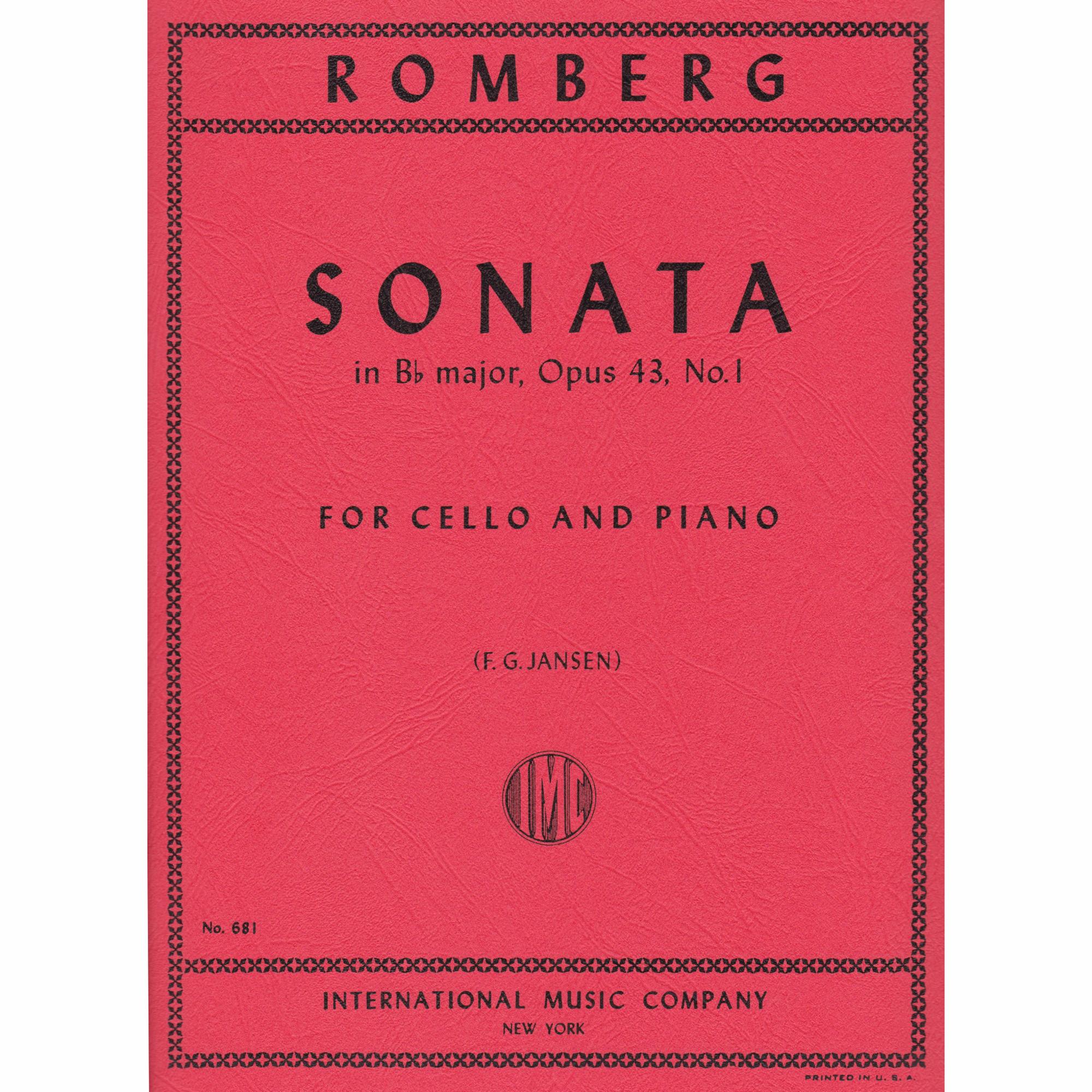 Cello Sonata in B-Flat Major, Op. 43, No. 1