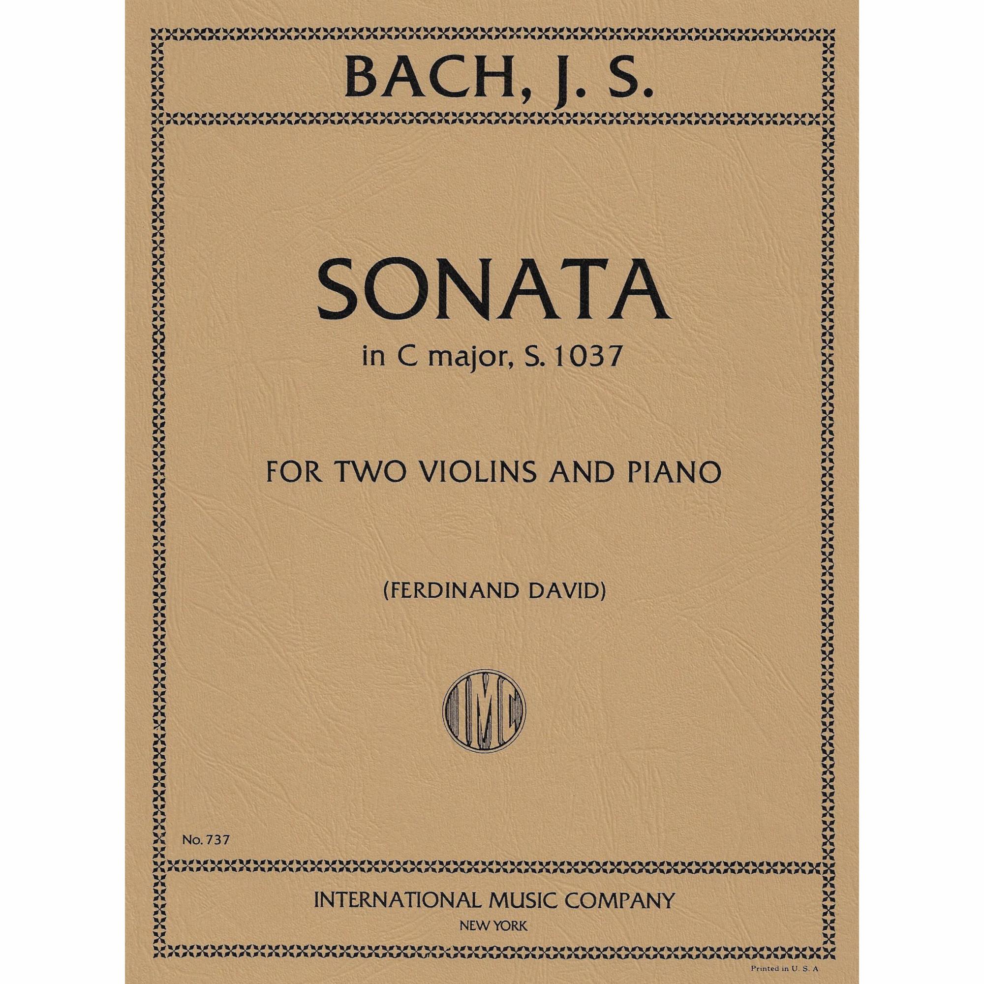 Bach -- Sonata in C Major, S. 1037 for Two Violins and Piano