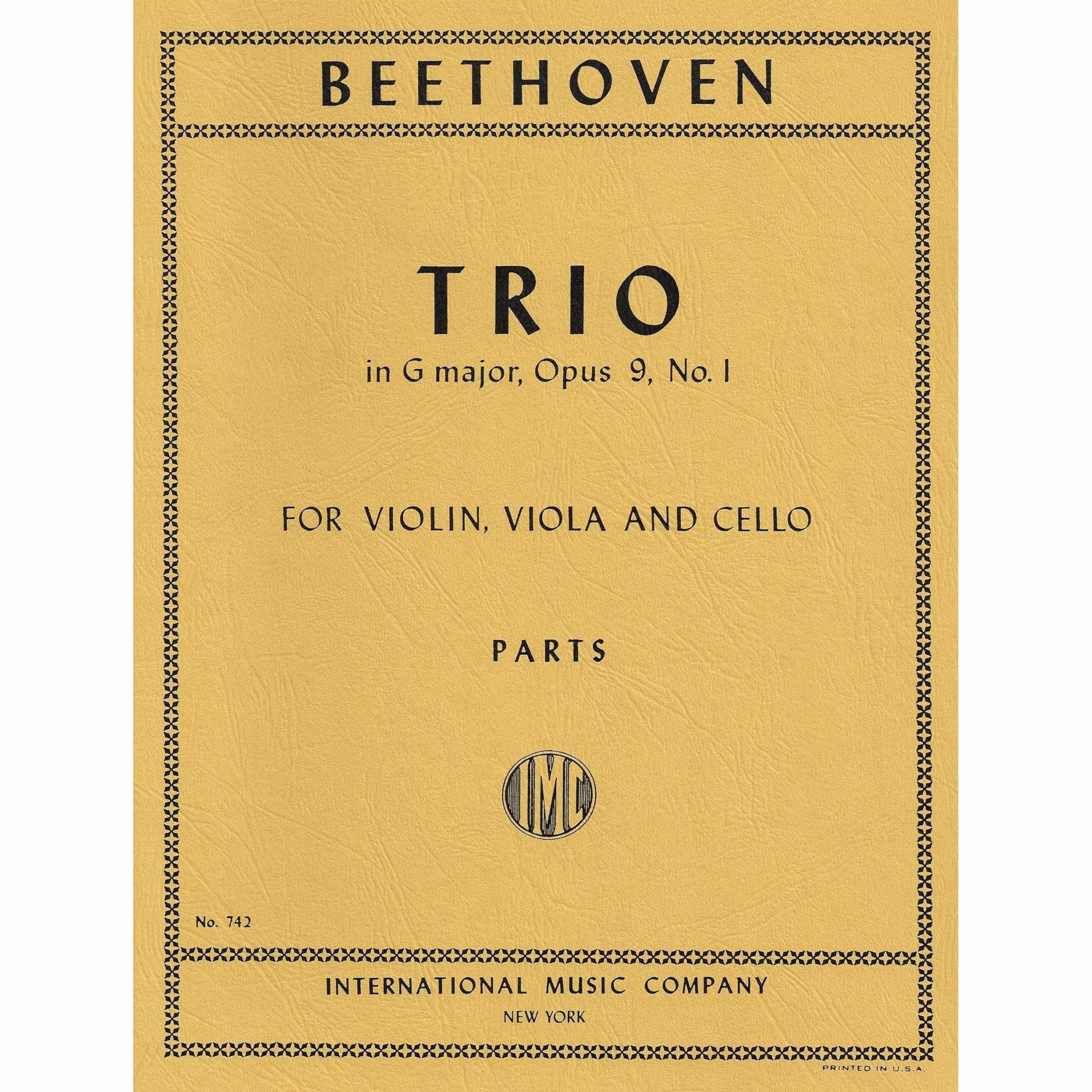 Beethoven -- Trio in G Major, Op. 9, No. 1 for Violin, Viola, and Cello