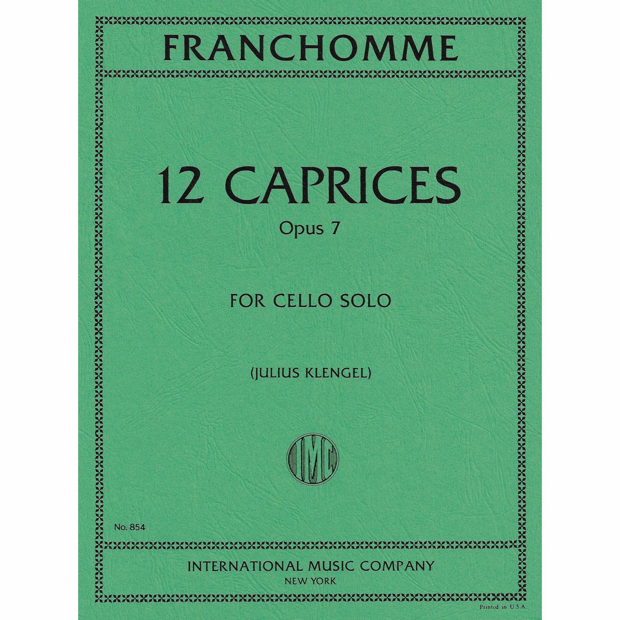 Franchomme -- 12 Caprices, Op. 7 for Cello