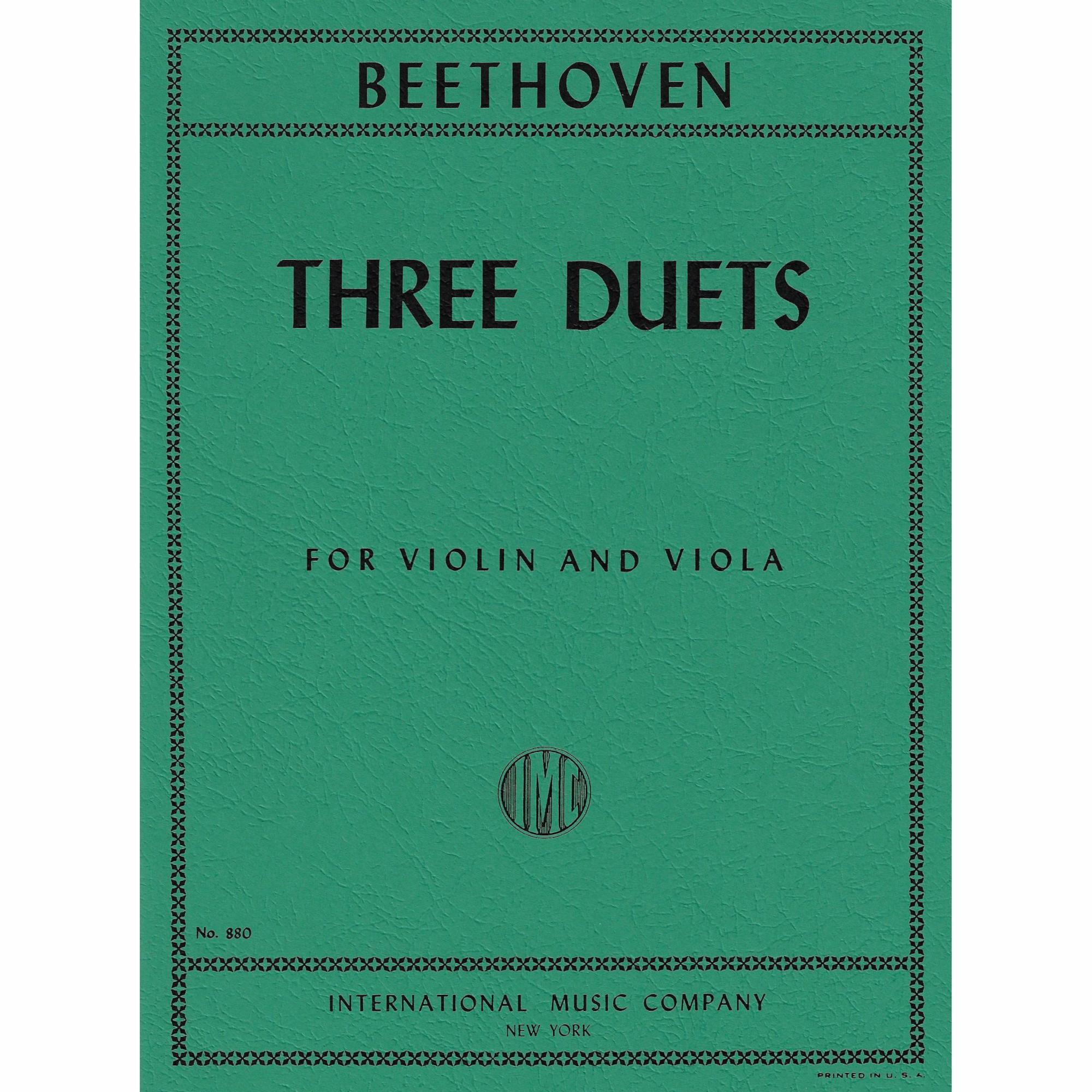 Beethoven -- Three Duets for Violin and Viola