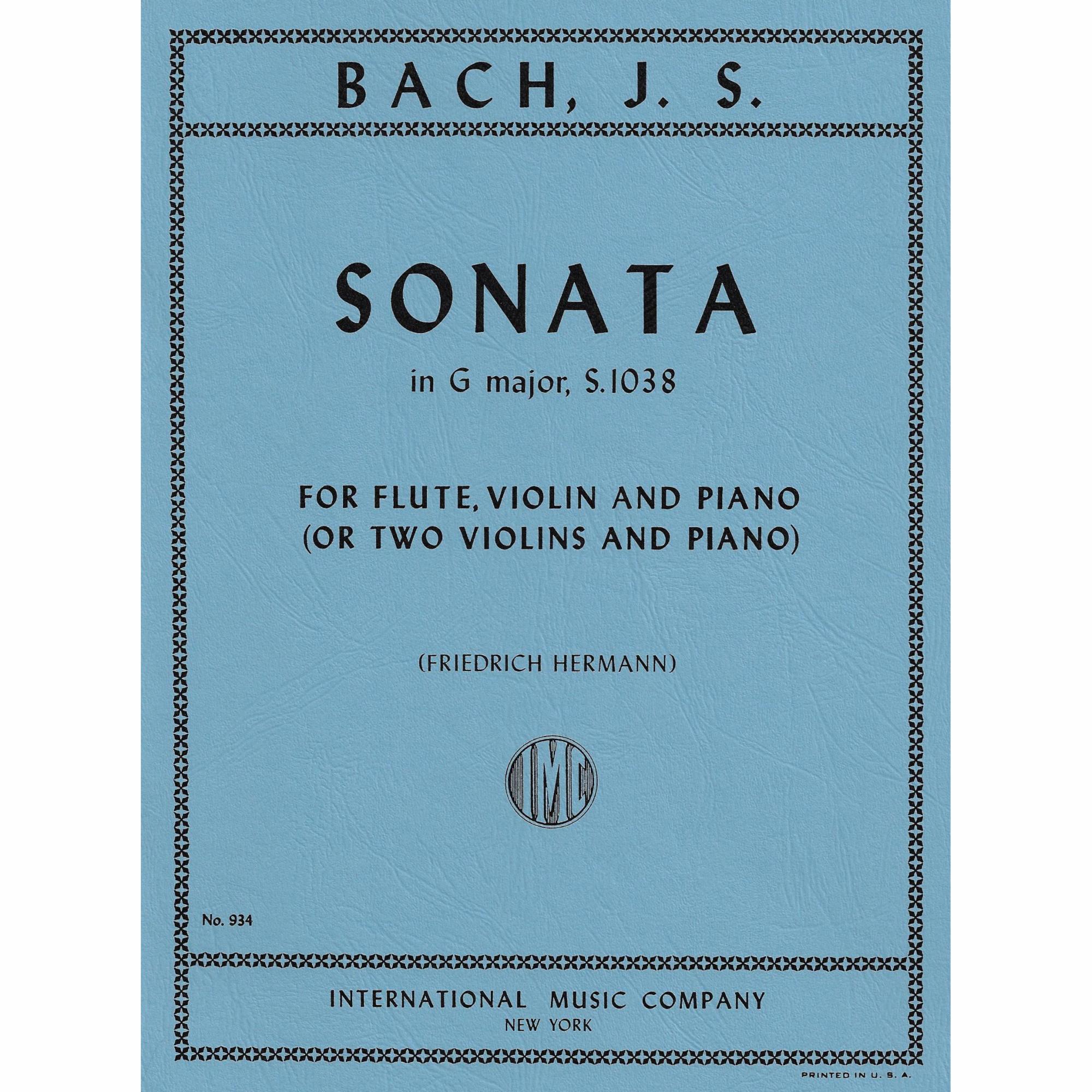 Bach -- Sonata in G Major, S. 1038 for Two Violins and Piano