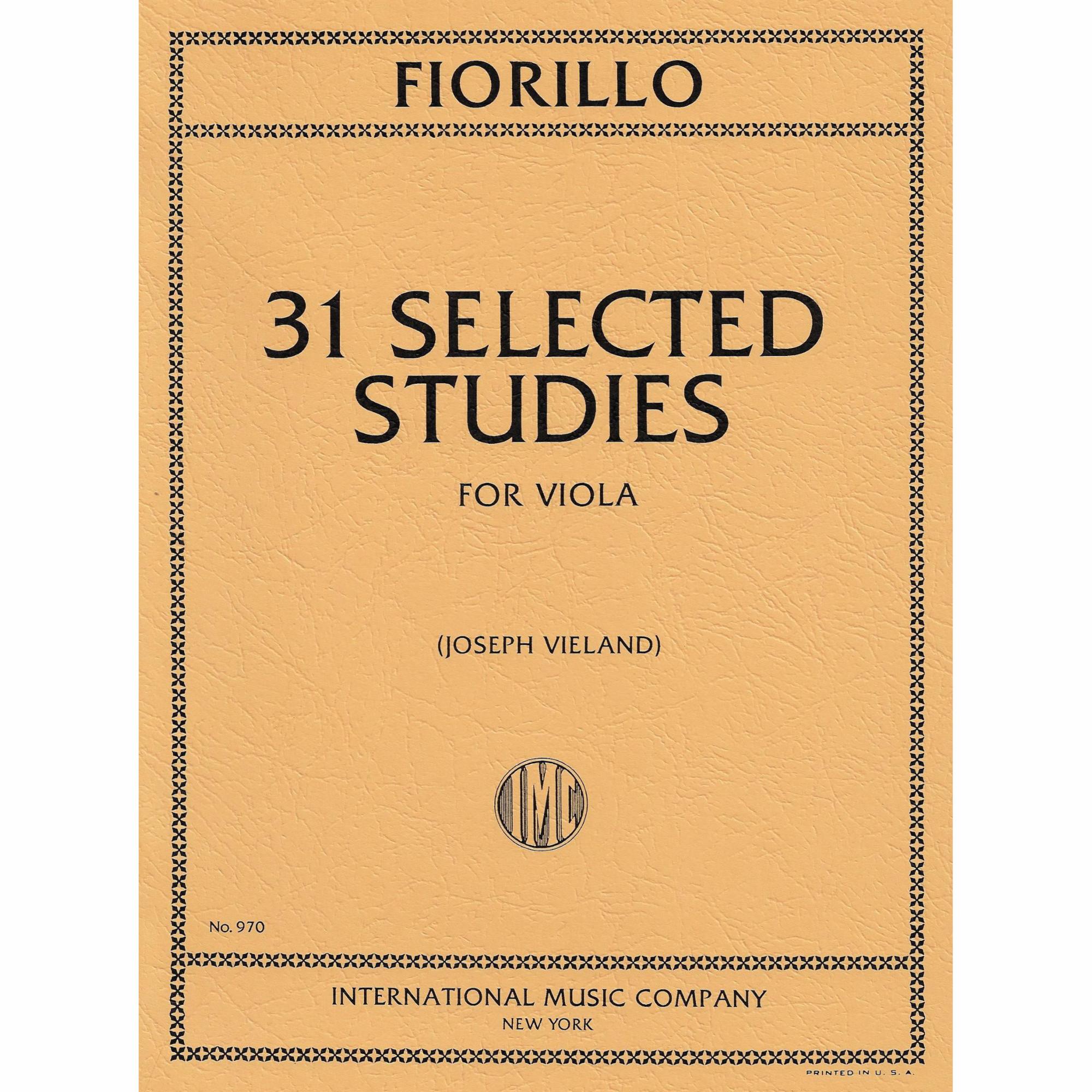 Fiorillo -- 31 Selected Studies for Viola