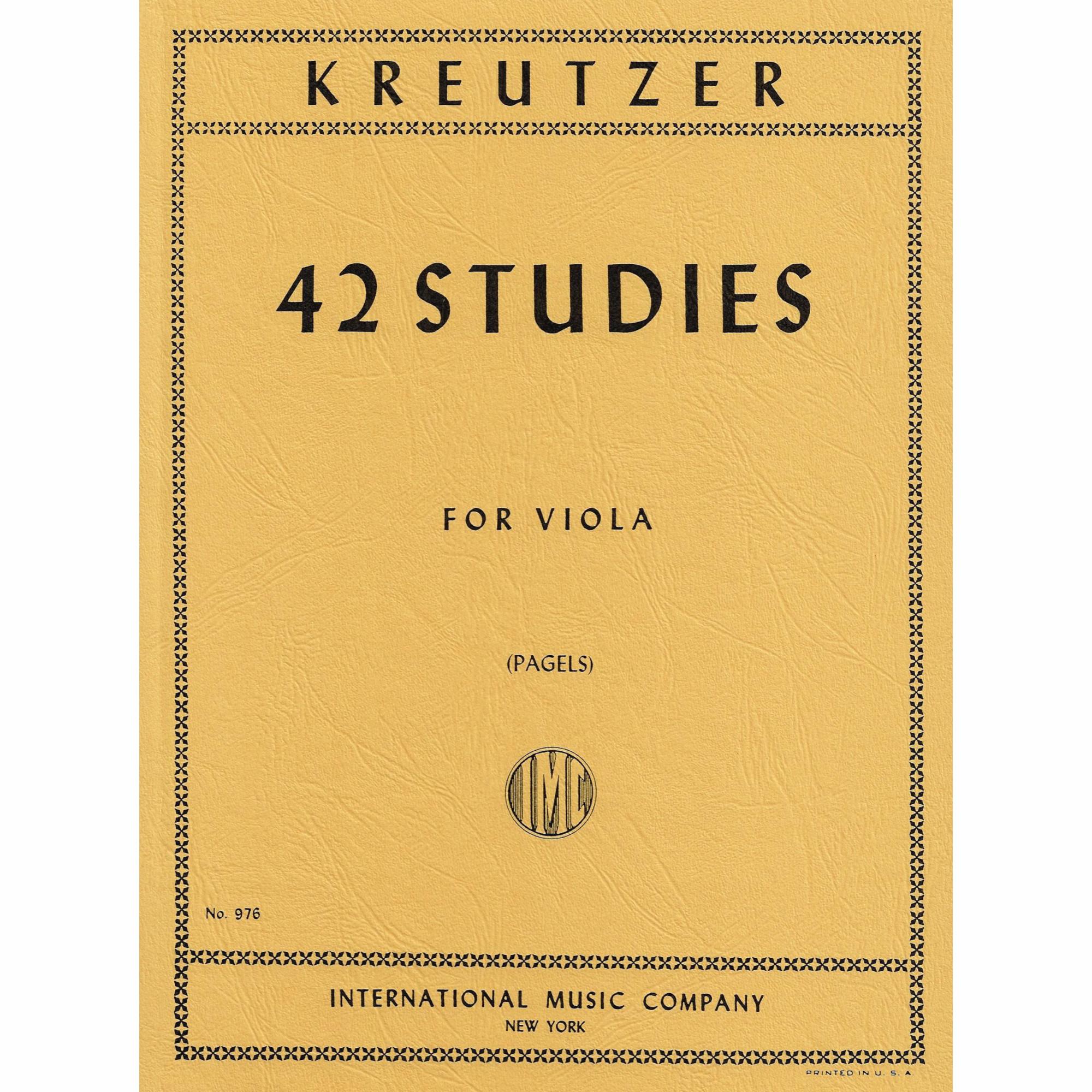 Kreutzer -- 42 Studies for Viola