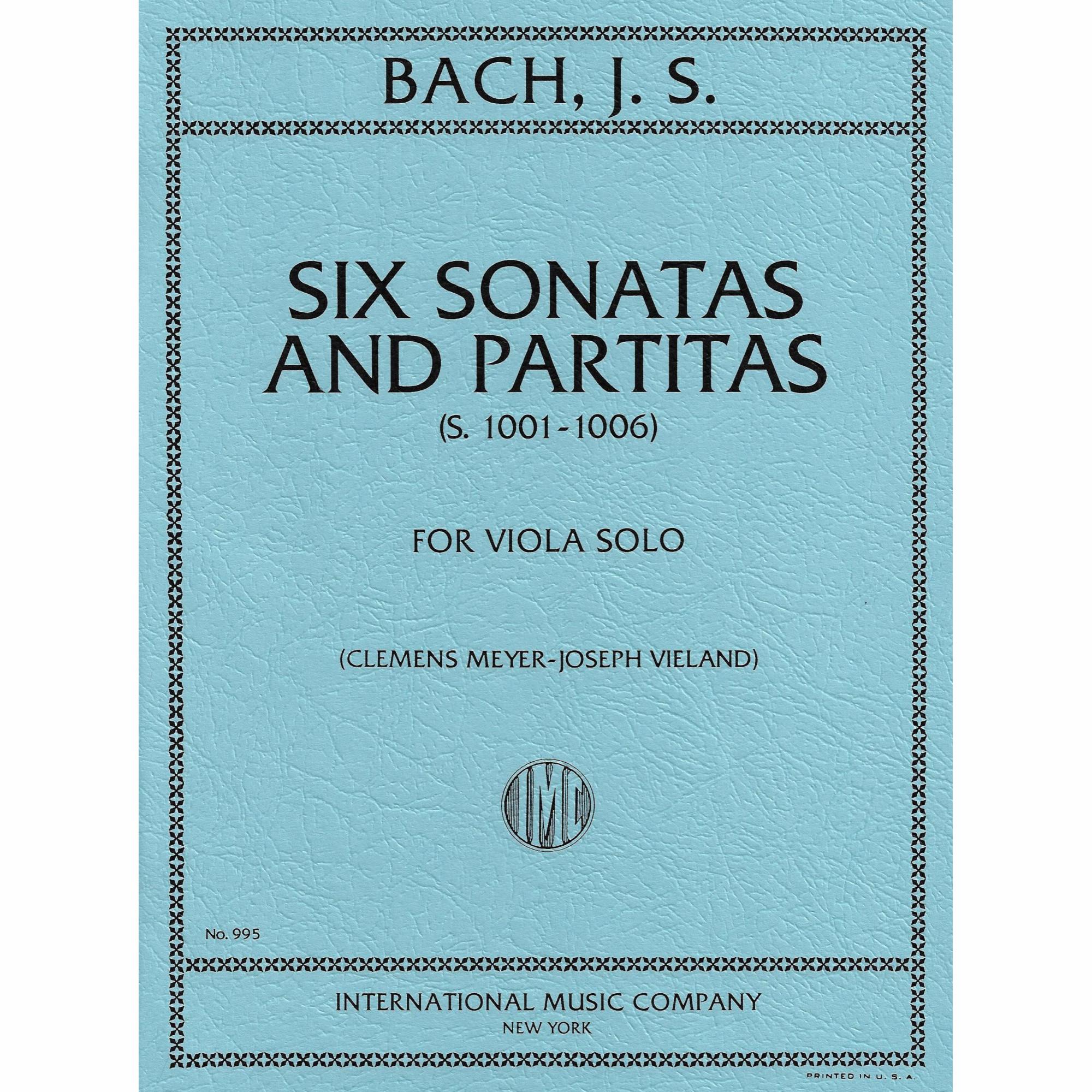 Bach -- Six Sonatas and Partitas, S. 1001-1006 for Solo Viola