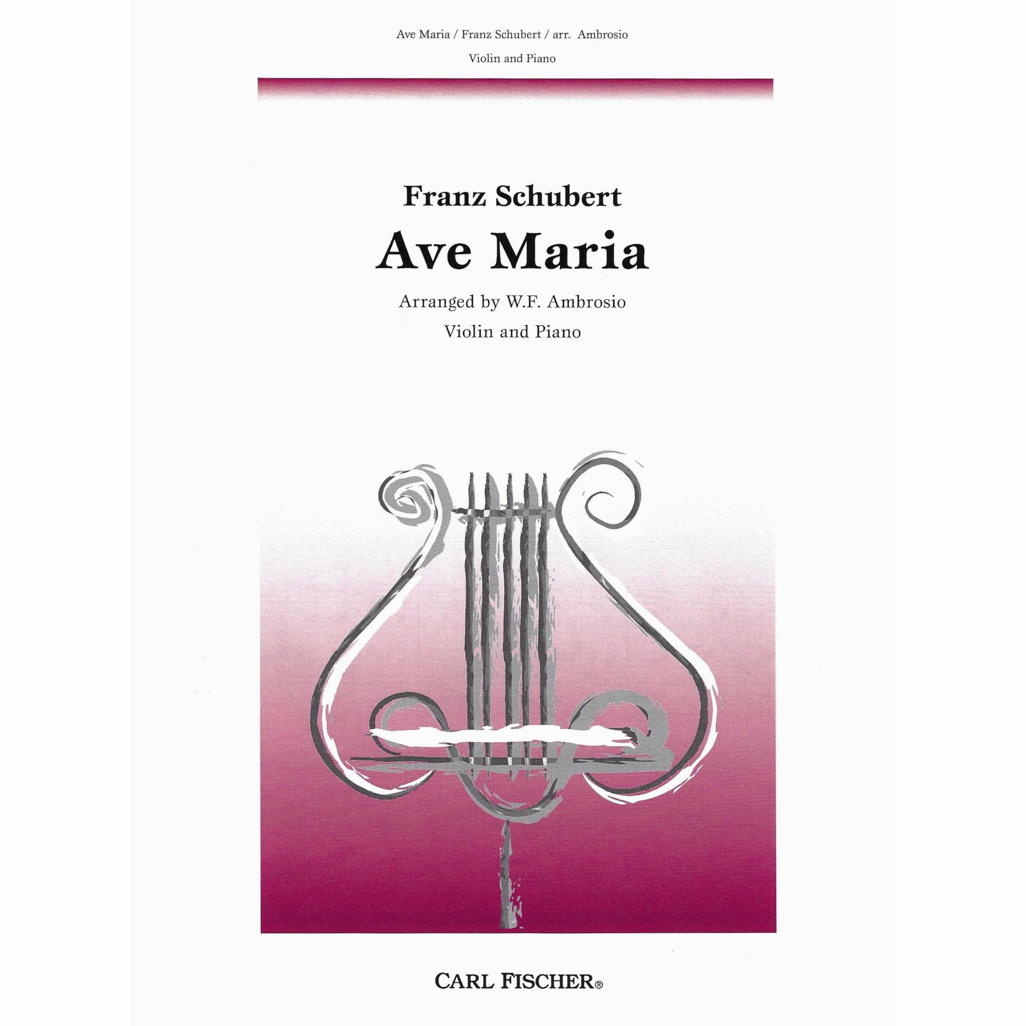 Ave Maria, D. 839 for Violin and Piano