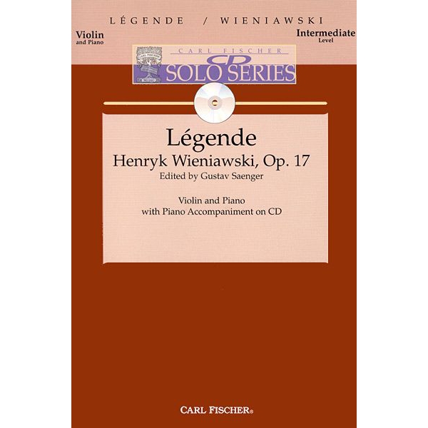 Legende, Op. 17 for Violin with CD Accompaniment