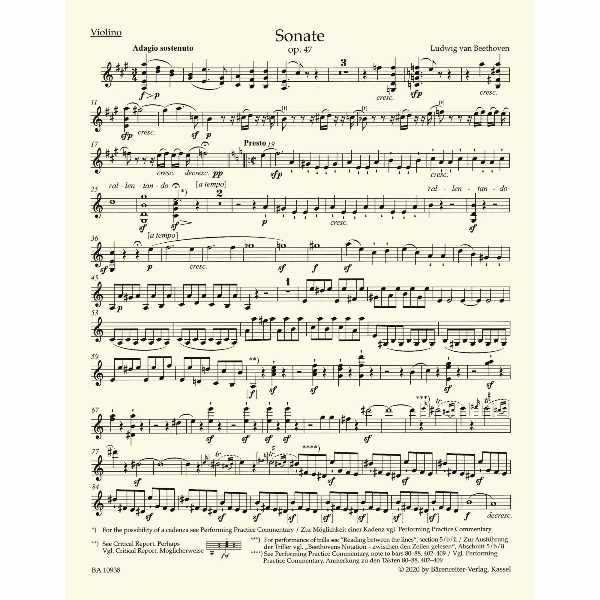 Sample: Urtext Violin (Pg. 2)