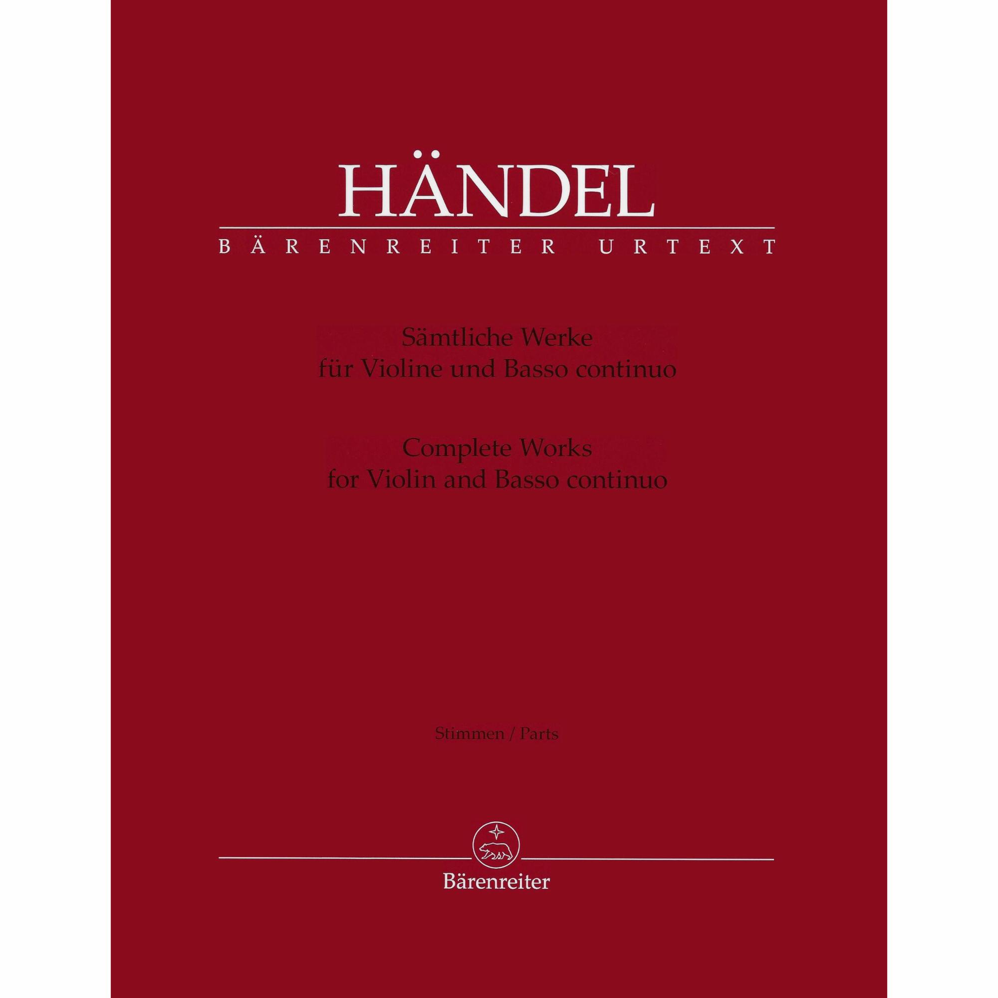 Handel -- Complete Works for Violin and Basso Continuo