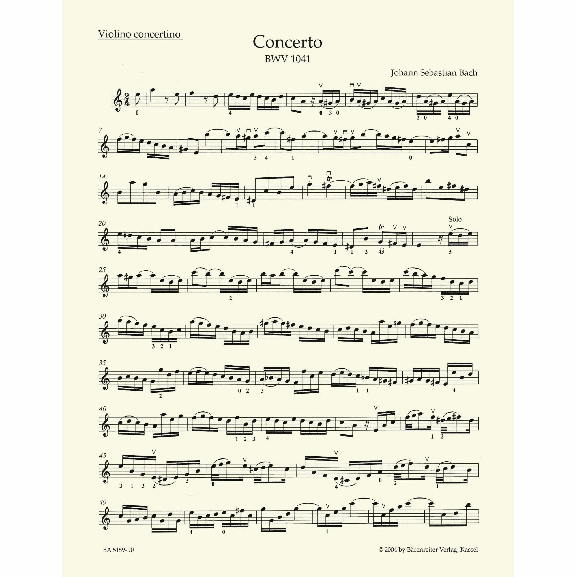 Sample: Violin, Marked (Pg. 1)