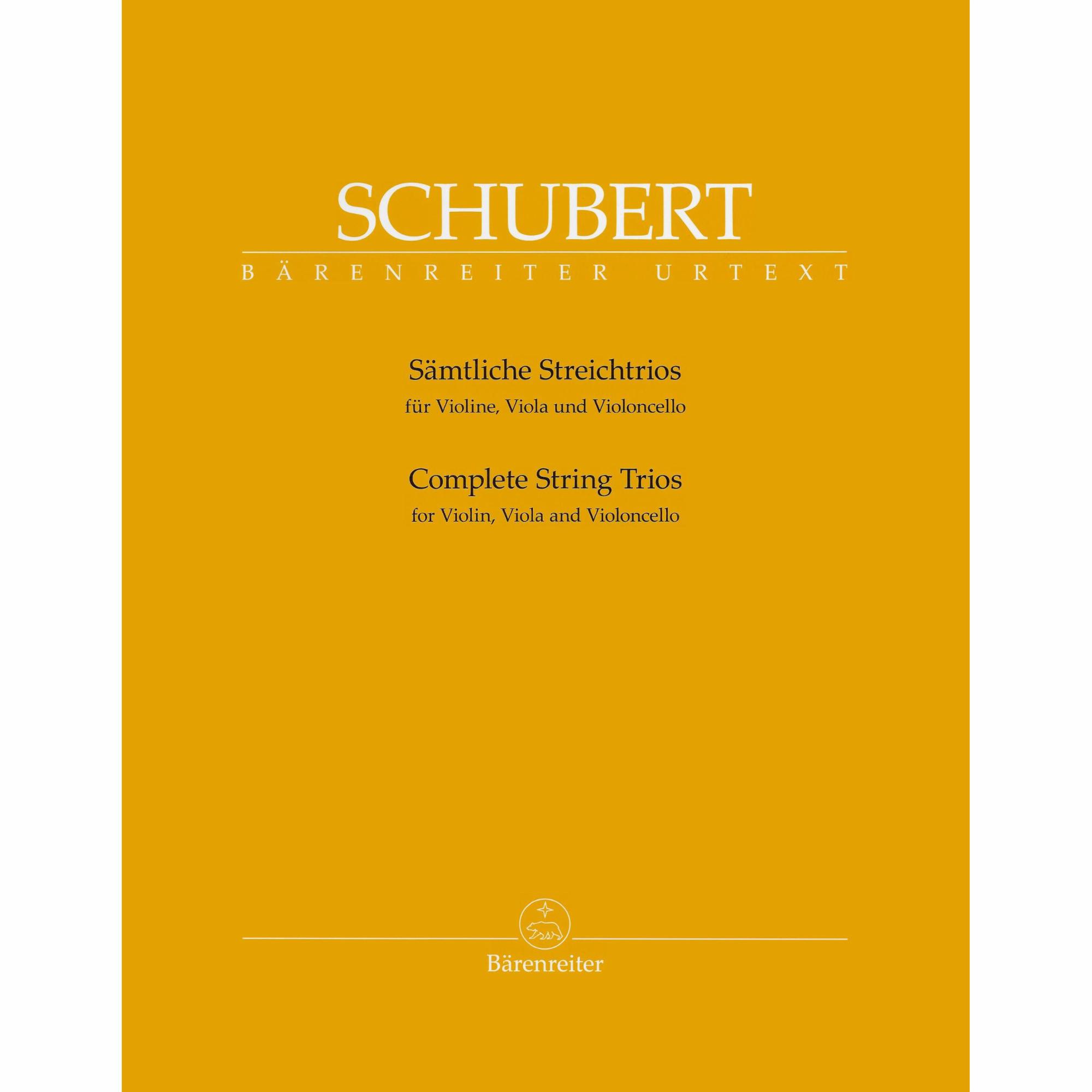 Schubert -- Complete String Trios