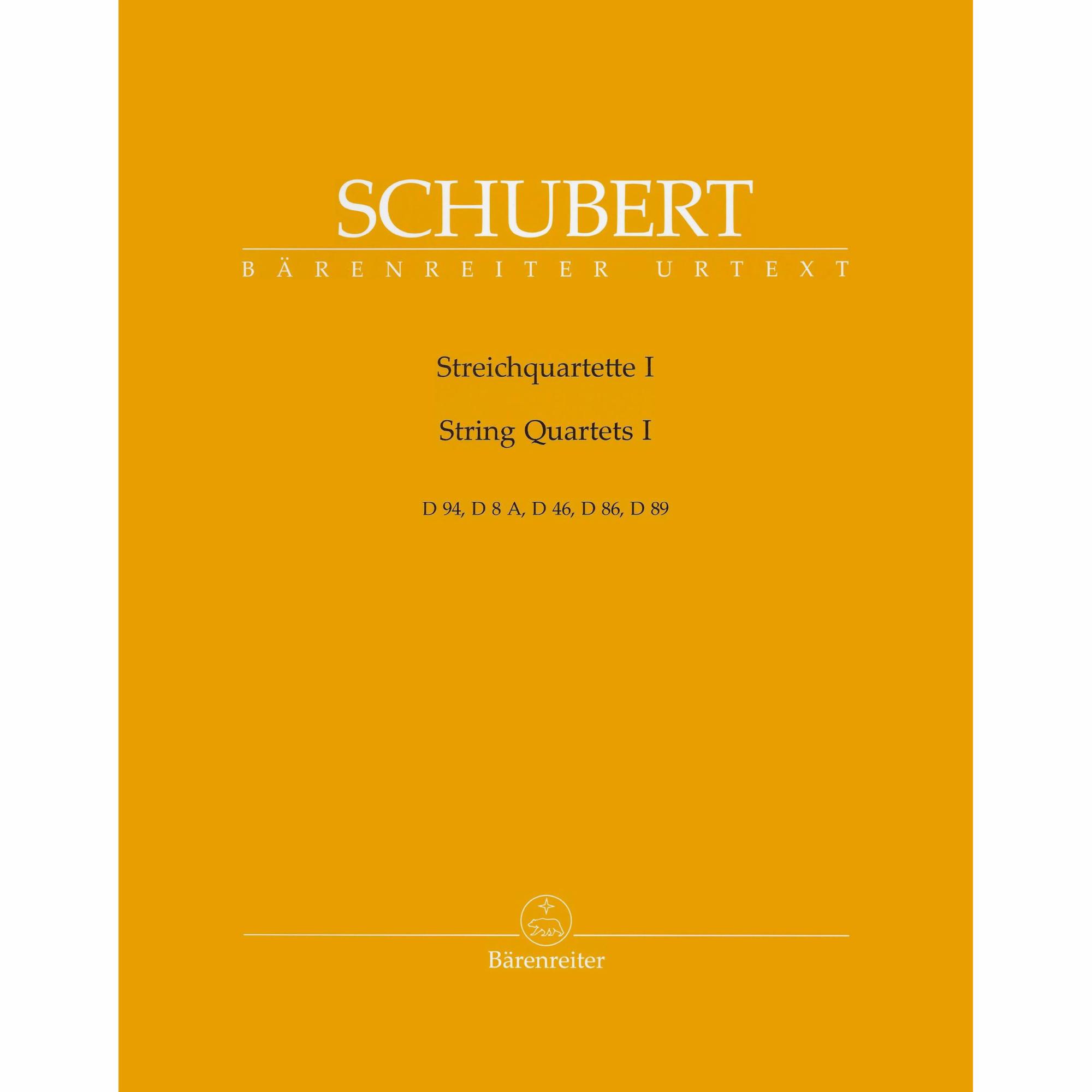 Schubert -- String Quartets, Volumes I-III