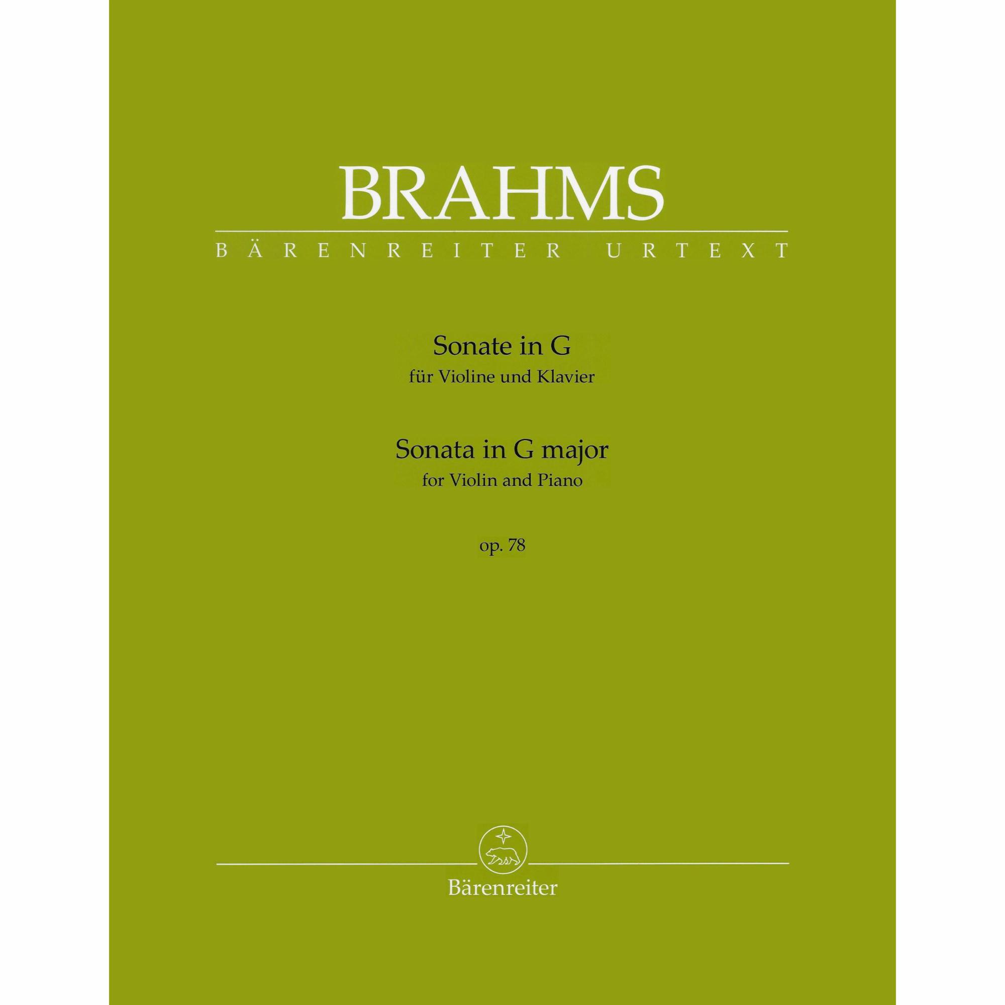 Brahms -- Sonata in G Major, Op. 78
