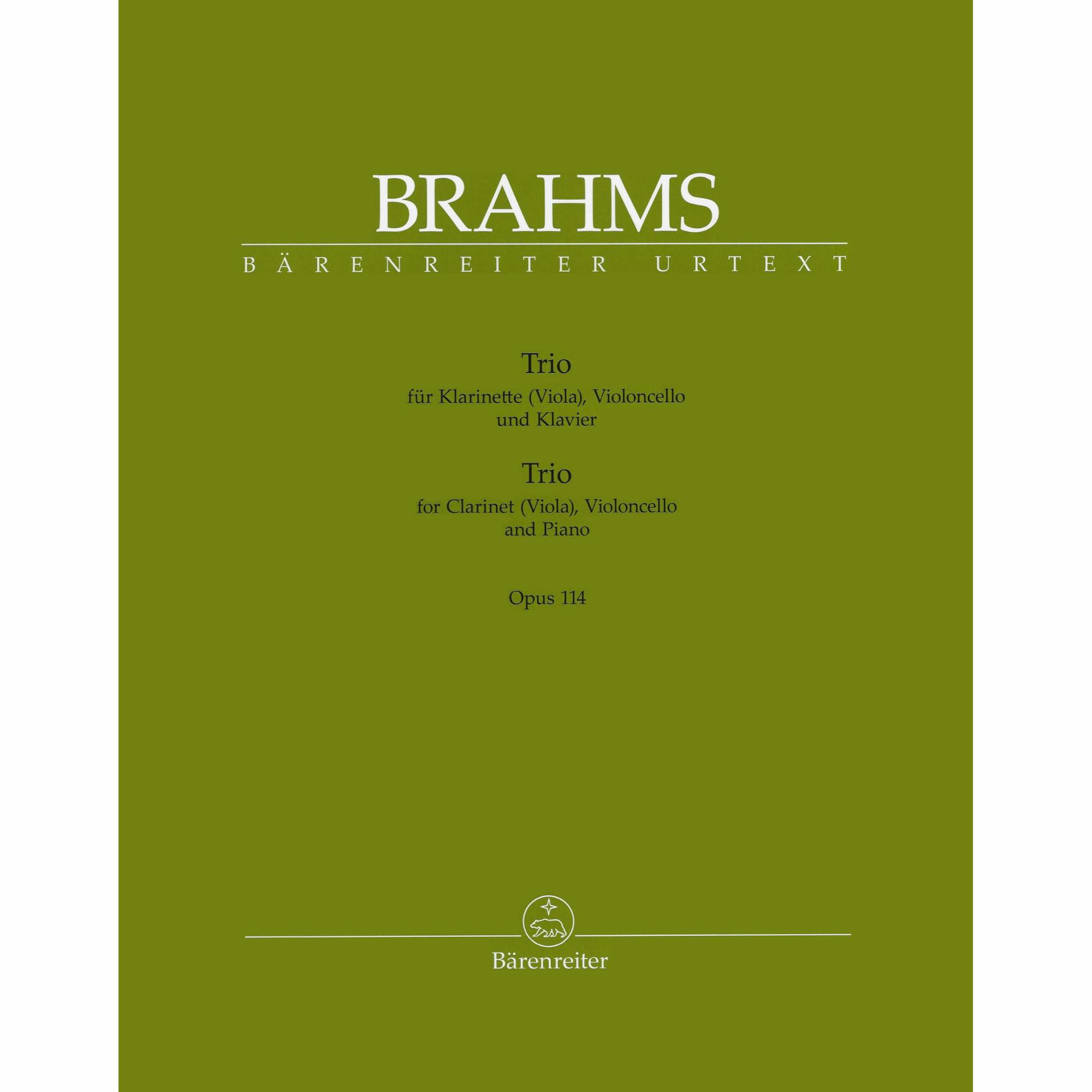 Brahms -- Clarinet Trio, Op. 114