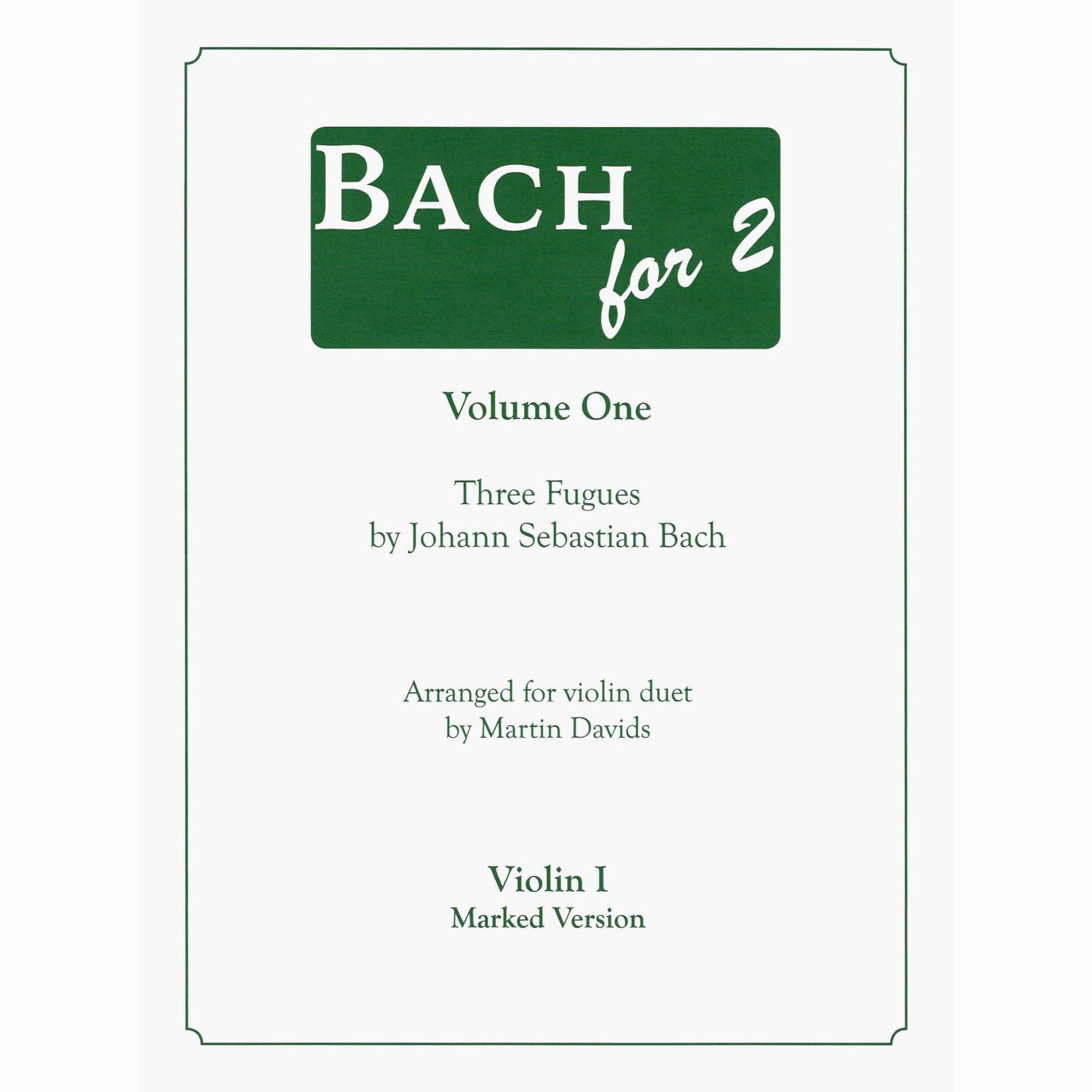 Bach for 2, Volume One for Two Violins