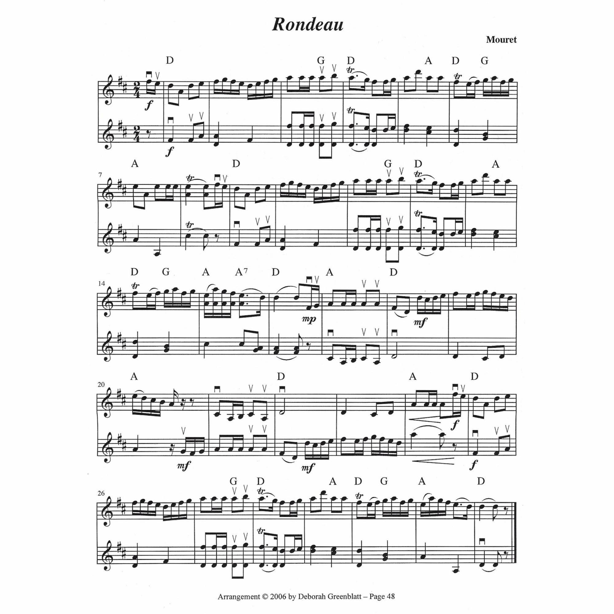 Sample: Two Violins (Pg. 48)