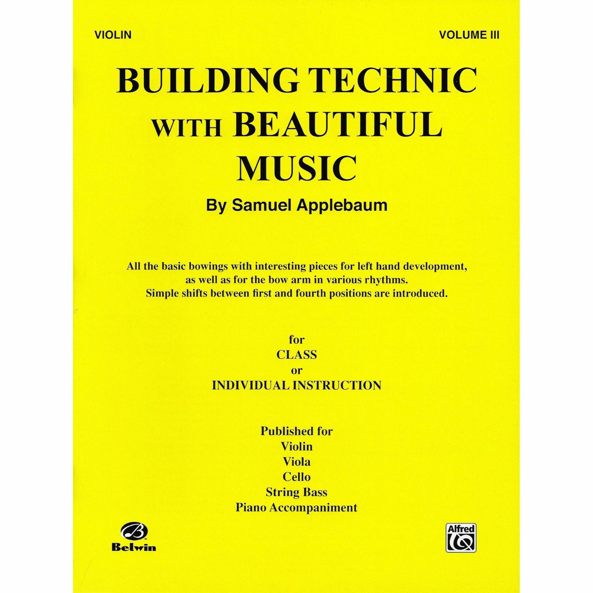 Building Technique With Beautiful Music, Book 3