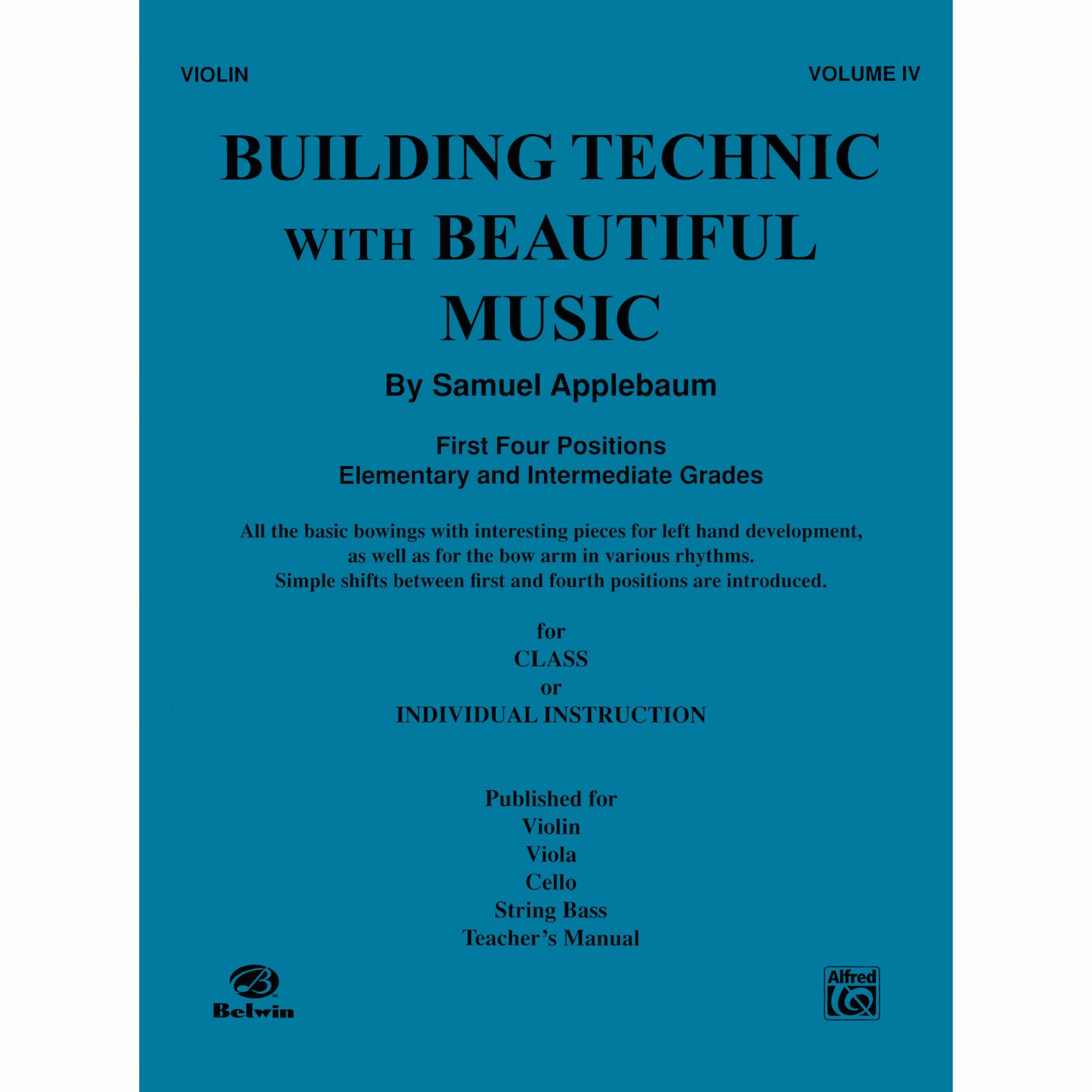 Building Technique With Beautiful Music, Book 4