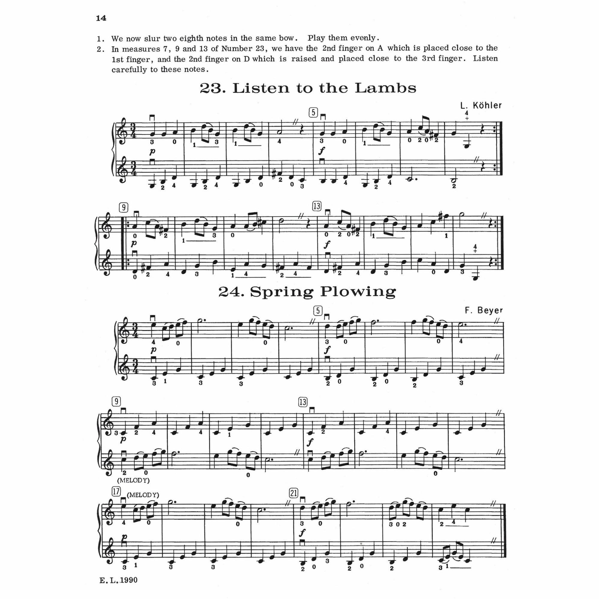 Sample: Violin (Pg. 14)