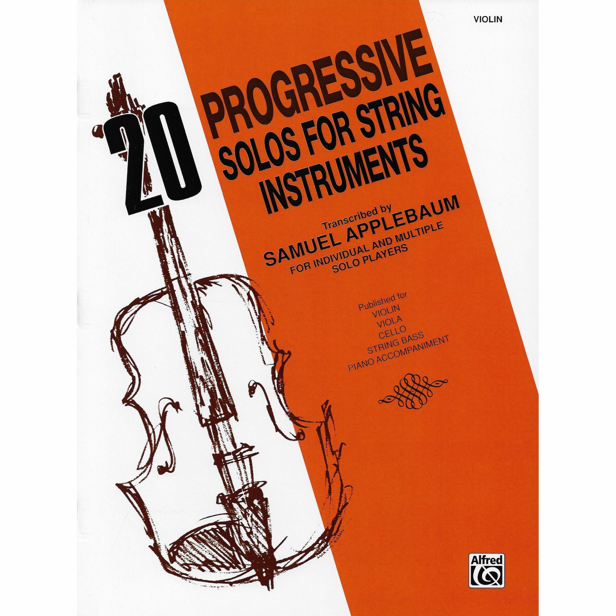 20 Progressive Solos for Violin, Viola, or Cello and Piano