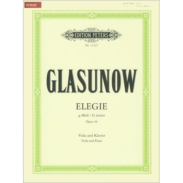 Elegie in G minor, Op. 44 for Viola and Piano