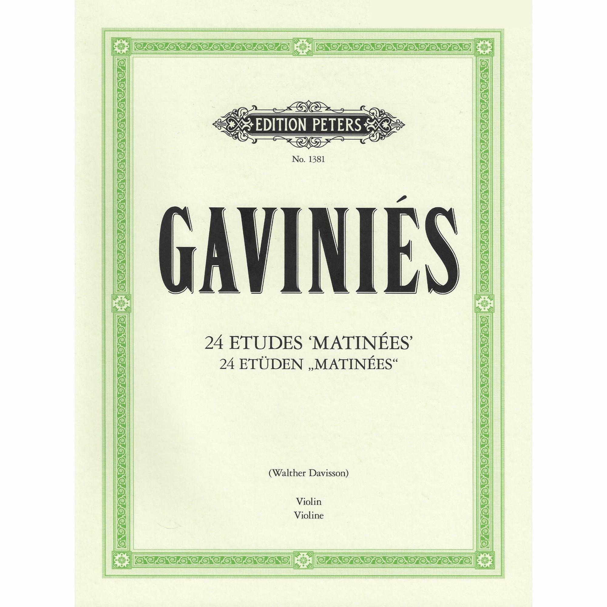 Gavinies -- 24 Etudes for Violin
