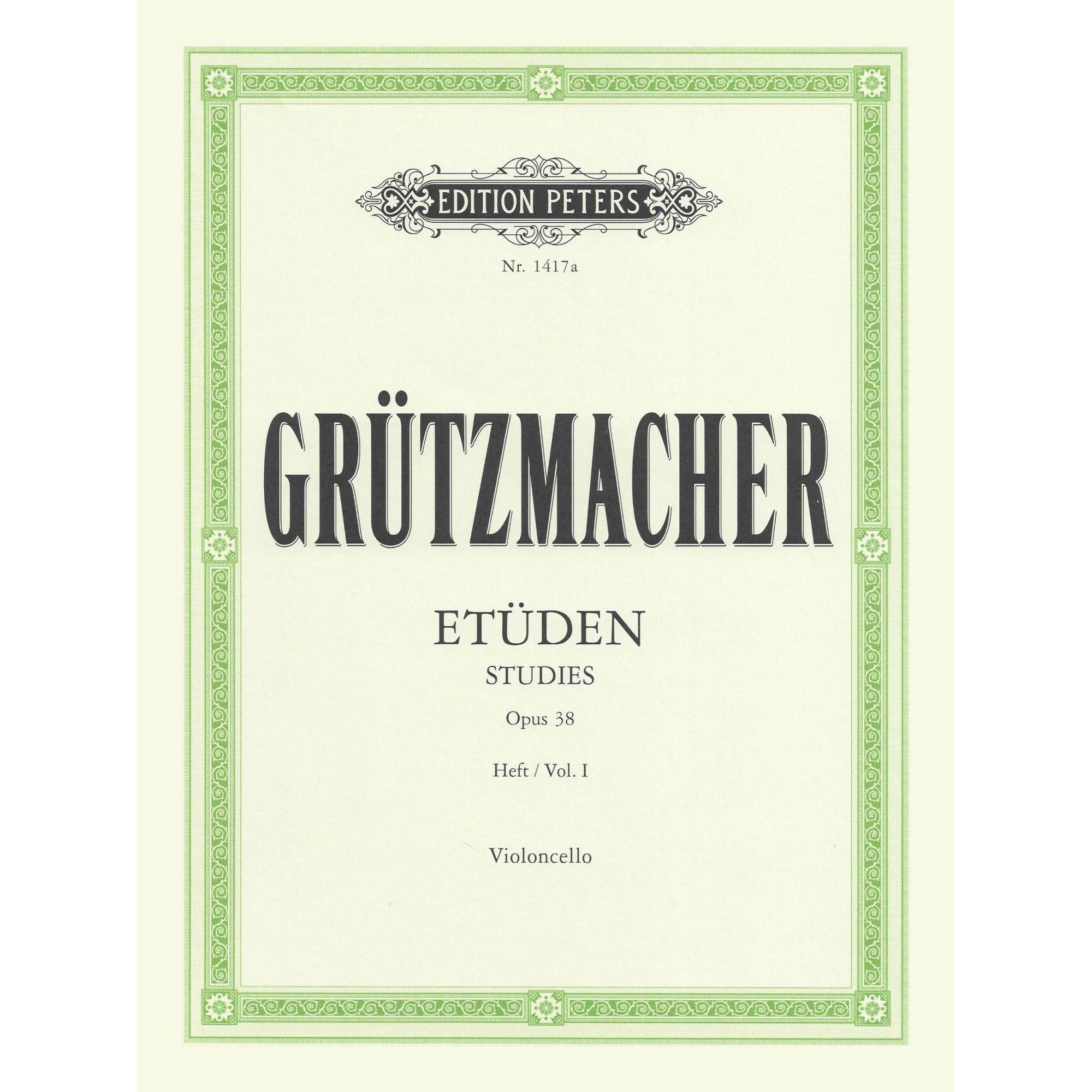 Gruetzmacher -- Studies, Op. 38, Vol. I-II for Cello